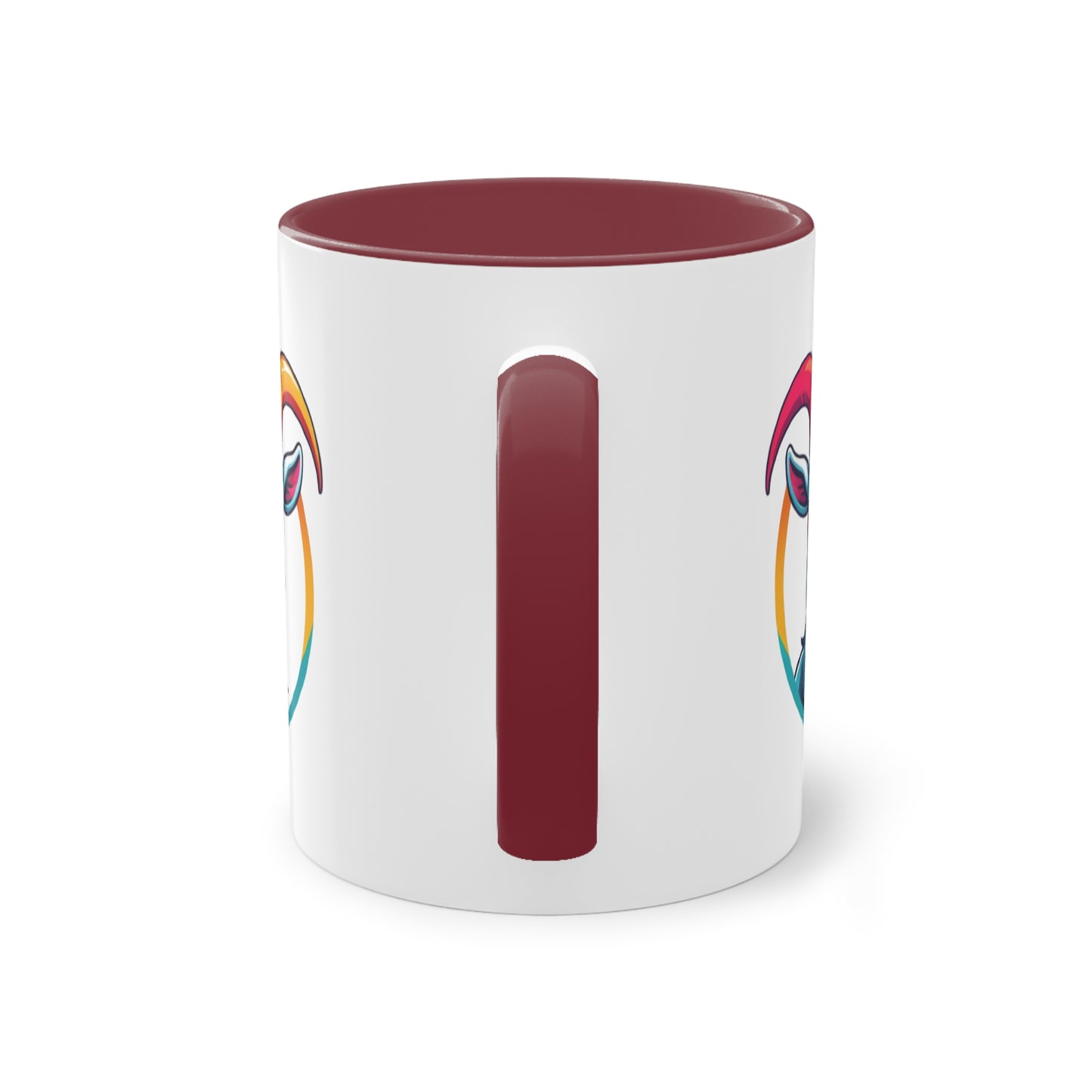 Colorful Goat Graphic Coffee Mug, Unique Drinkware for Animal Lovers, Fun Gift for Birthdays, Housewarming, or Pet Lovers