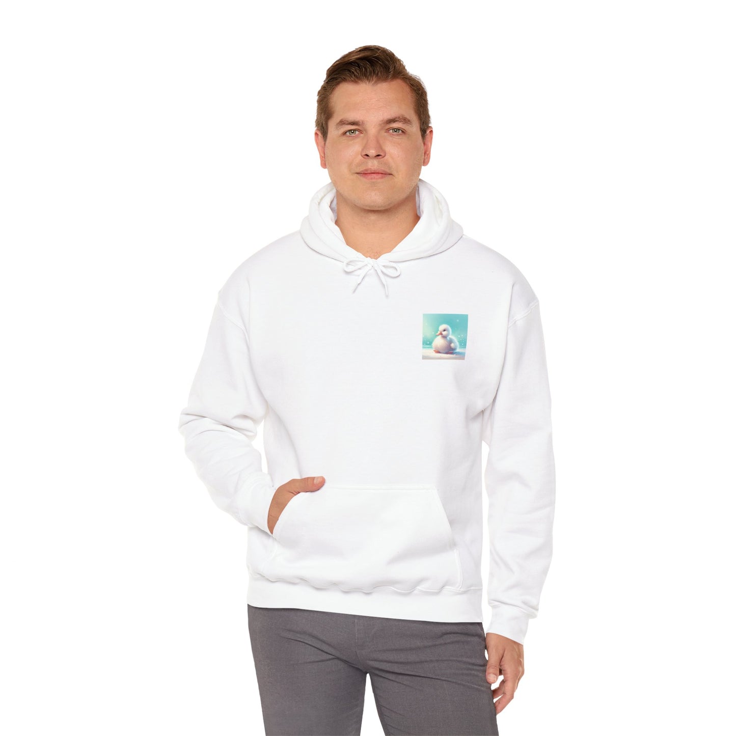 Cute Duckling Unisex Hooded Sweatshirt, Cozy Hoodie, Animal Lover Gift, Spring Fashion, Cute Sweatshirt, Comfortable Layering