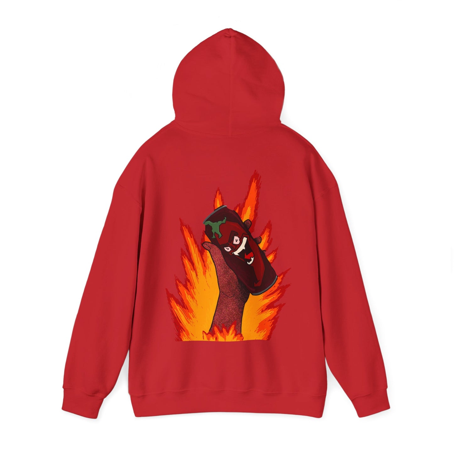 Stylish Unisex Graphic Hoodie, Cozy Fire Design Sweatshirt, Gift for Him & Her, Casual Everyday Wear, Perfect for Fall & Winter
