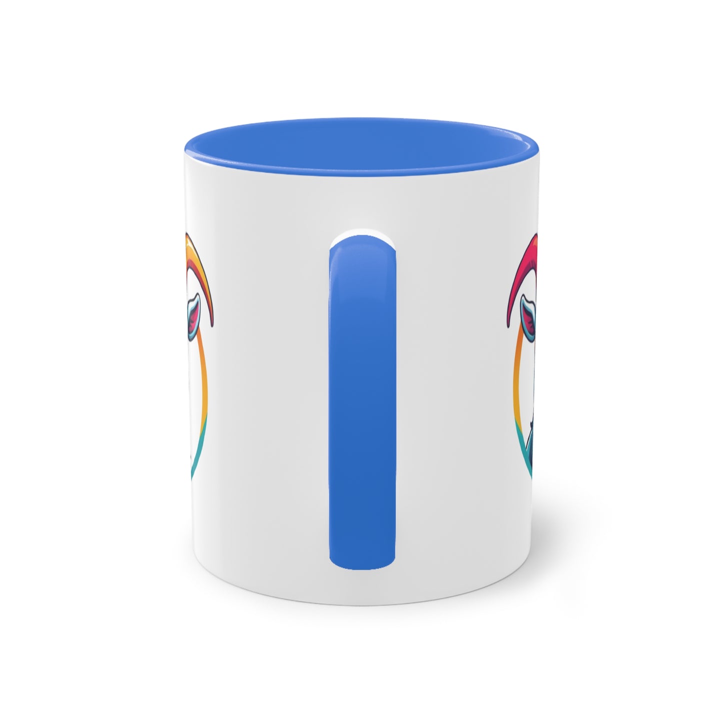 Colorful Goat Graphic Coffee Mug, Unique Drinkware for Animal Lovers, Fun Gift for Birthdays, Housewarming, or Pet Lovers