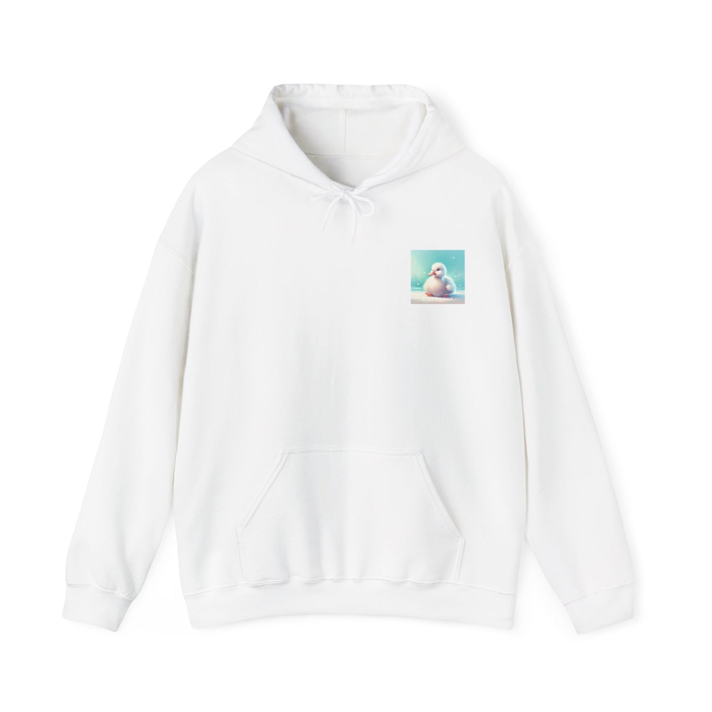 Cute Duckling Unisex Hooded Sweatshirt, Cozy Hoodie, Animal Lover Gift, Spring Fashion, Cute Sweatshirt, Comfortable Layering