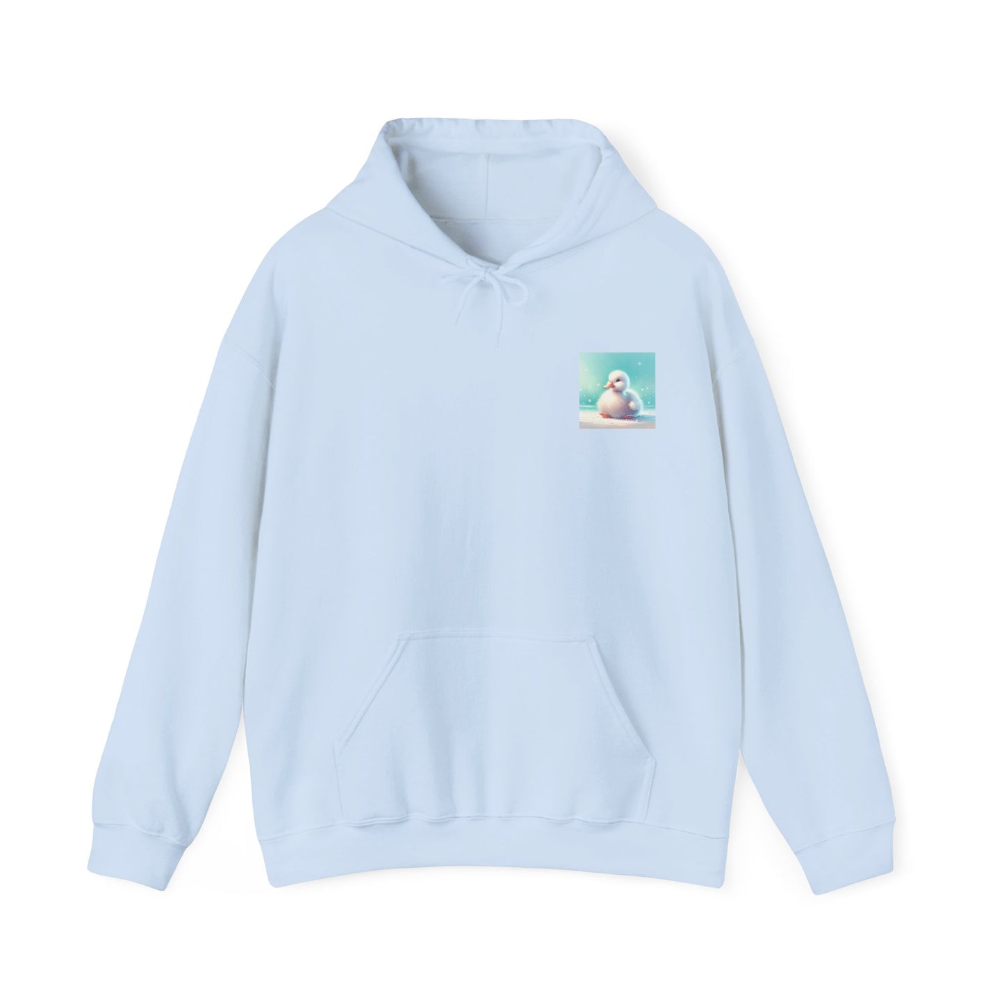 Cute Duckling Unisex Hooded Sweatshirt, Cozy Hoodie, Animal Lover Gift, Spring Fashion, Cute Sweatshirt, Comfortable Layering