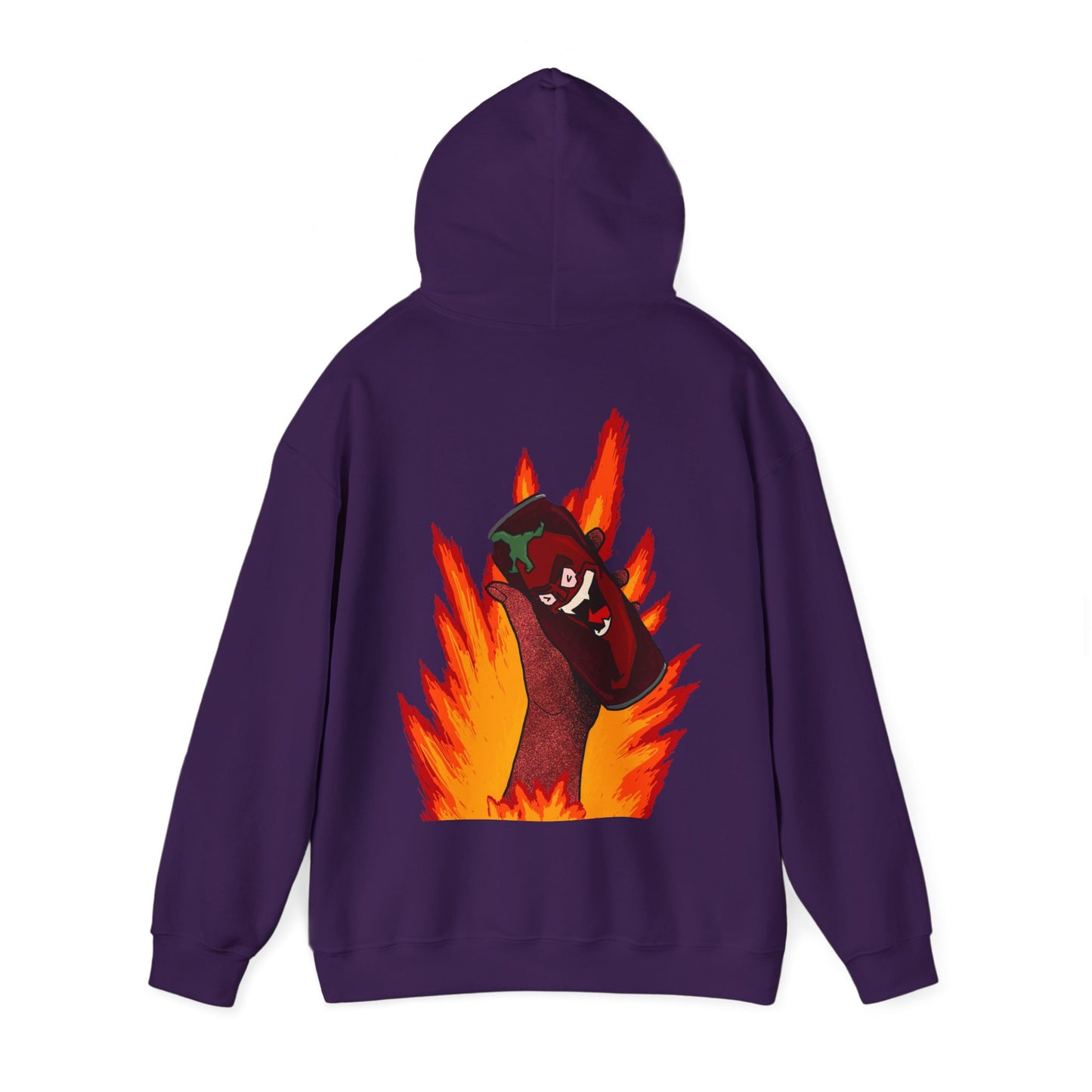 Stylish Unisex Graphic Hoodie, Cozy Fire Design Sweatshirt, Gift for Him & Her, Casual Everyday Wear, Perfect for Fall & Winter
