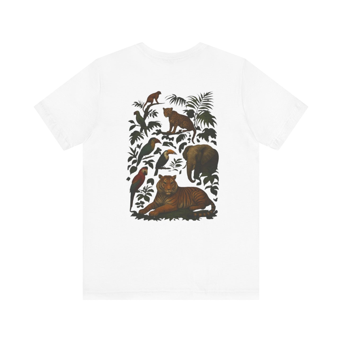 Welcome to the Jungle Tee, Unisex Short Sleeve Shirt, Nature Lovers Tee, Animal Graphic Tee, Summer Vibes Shirt, Eco-Friendly Apparel