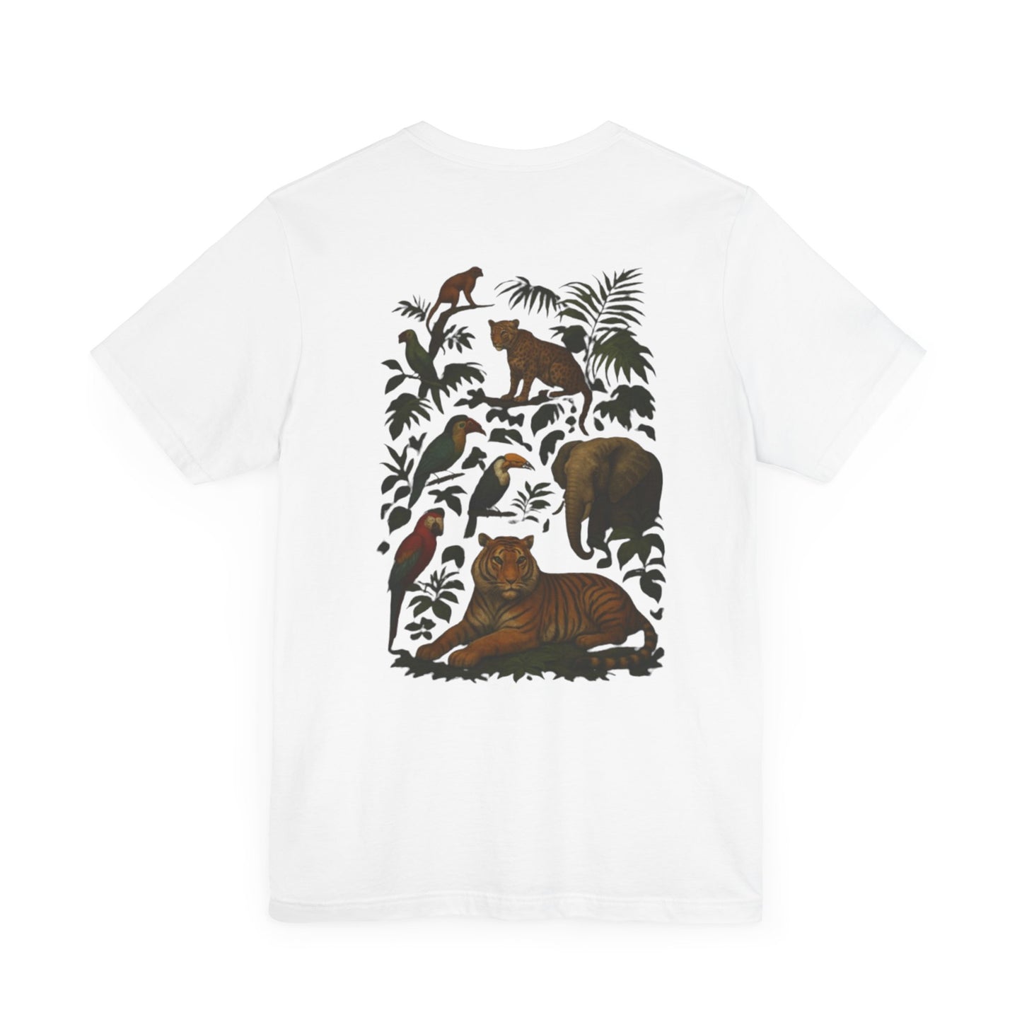 Welcome to the Jungle Tee, Unisex Short Sleeve Shirt, Nature Lovers Tee, Animal Graphic Tee, Summer Vibes Shirt, Eco-Friendly Apparel
