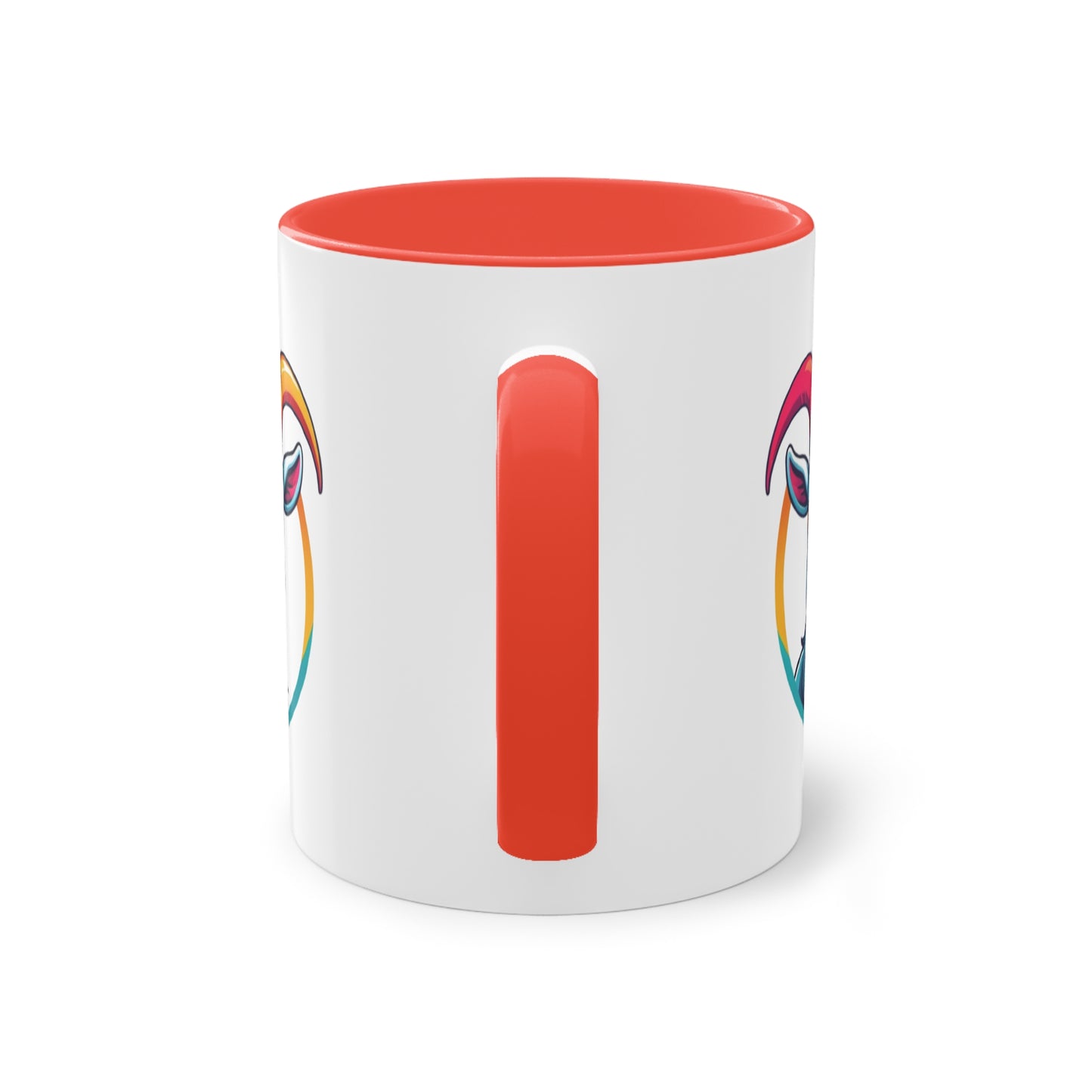 Colorful Goat Graphic Coffee Mug, Unique Drinkware for Animal Lovers, Fun Gift for Birthdays, Housewarming, or Pet Lovers