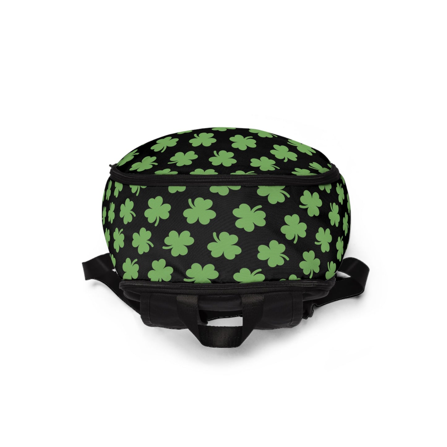 Lucky Shamrock Unisex Backpack | St. Patrick's Day Gear | Eco-Friendly Student Bag | Trendy Green Clover Tote | Everyday Use Rucksack