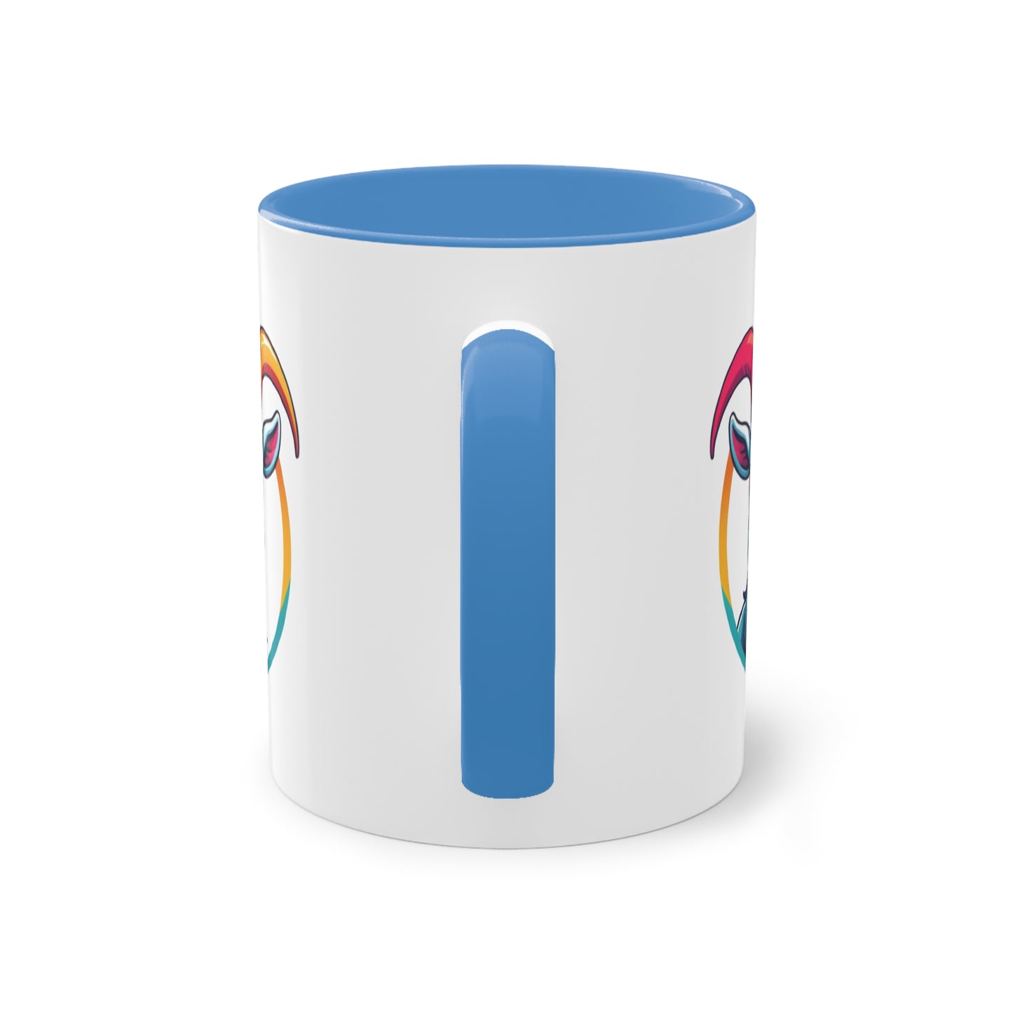 Colorful Goat Graphic Coffee Mug, Unique Drinkware for Animal Lovers, Fun Gift for Birthdays, Housewarming, or Pet Lovers