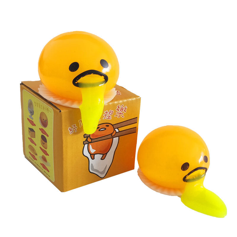 Lazy Egg Douyin, Mr. Egg Yolk Can Vomit, Egg Yolk Jun, Decompress, Knead, Relieve Stress, and Vent Little Toys for Kids