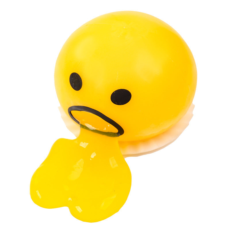 Lazy Egg Douyin, Mr. Egg Yolk Can Vomit, Egg Yolk Jun, Decompress, Knead, Relieve Stress, and Vent Little Toys for Kids