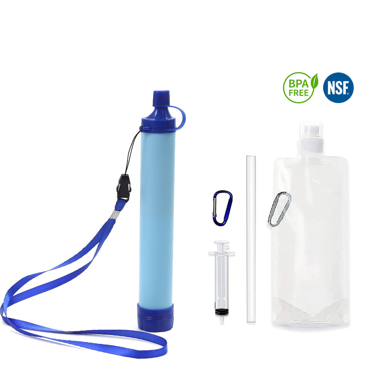 outdoor emergency water filter outdoor water purification straw direct drinking individual soldier straw sterilization filter water purifier camping printing