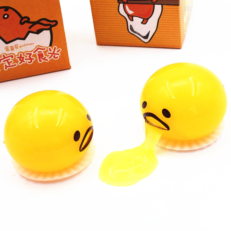 Lazy Egg Douyin, Mr. Egg Yolk Can Vomit, Egg Yolk Jun, Decompress, Knead, Relieve Stress, and Vent Little Toys for Kids