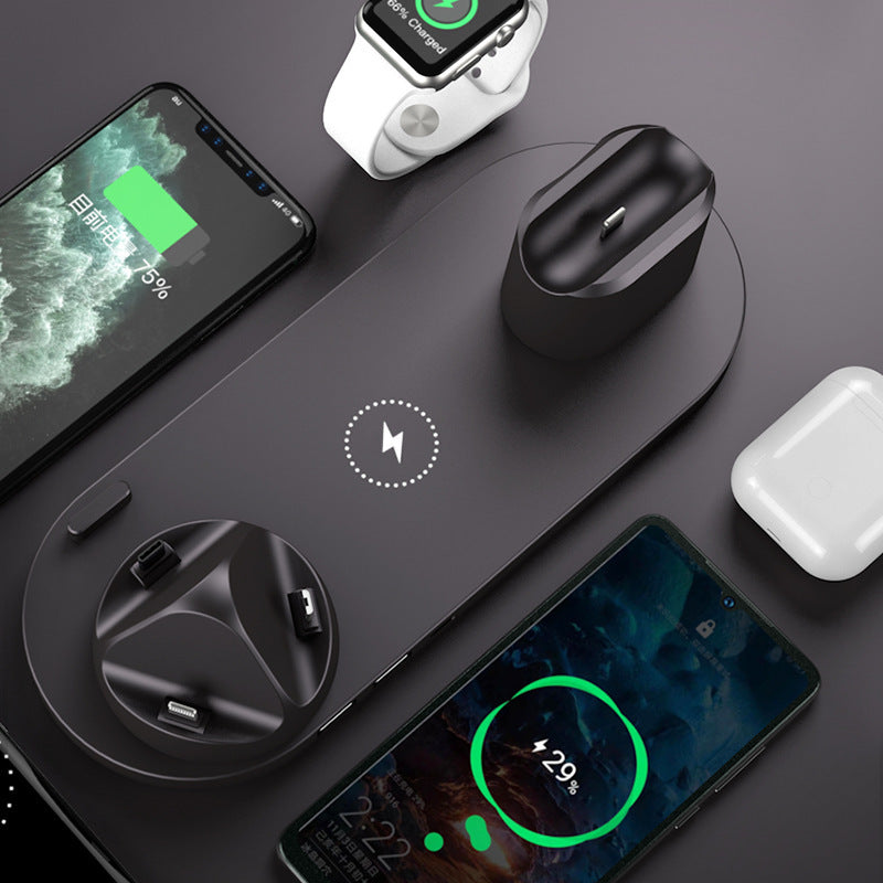 Wireless Charger For IPhone Fast Charger For Phone Fast Charging Pad For Phone Watch 6 In 1 Charging Dock Station - Goat Corp
