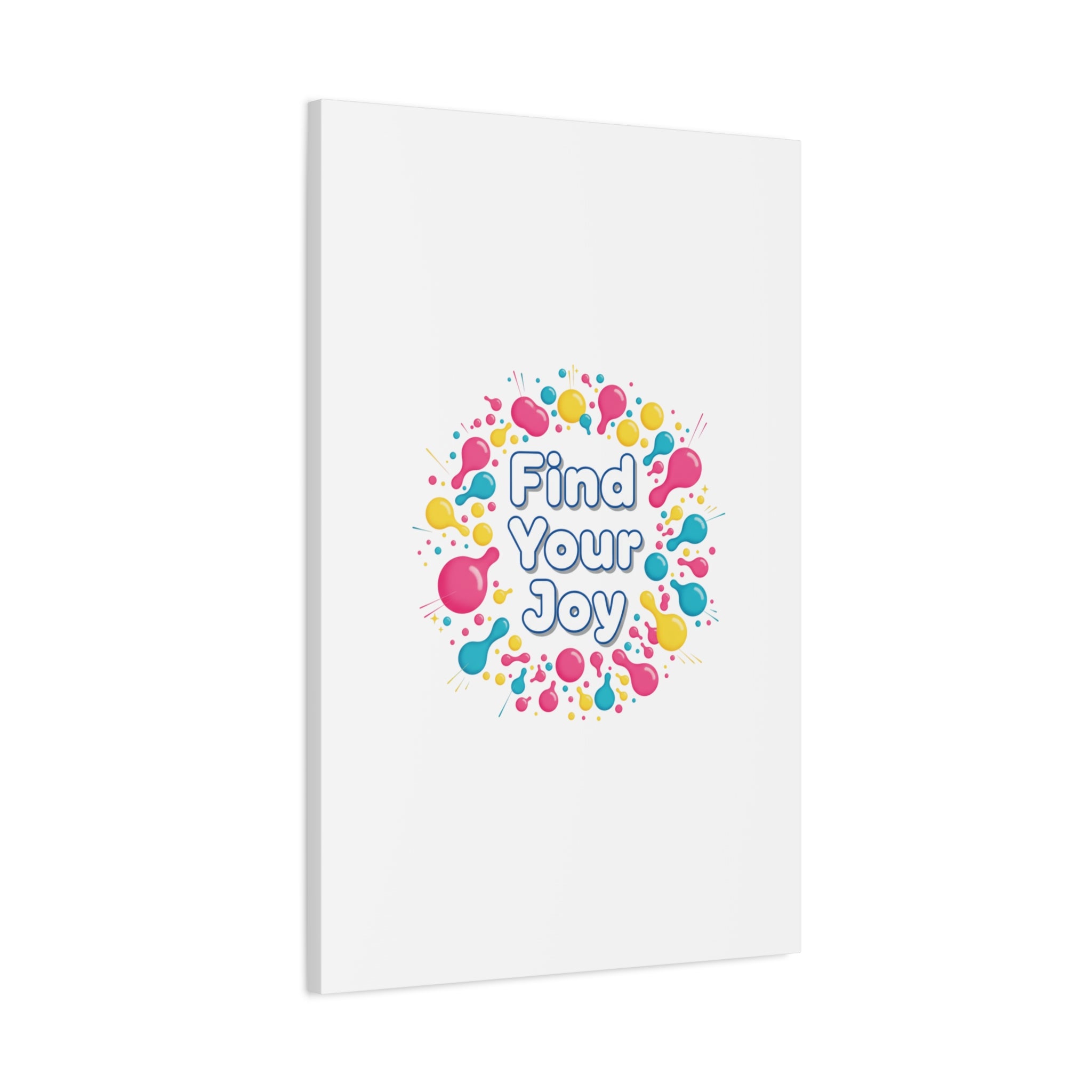 Find Your Joy Canvas | Dopamine Decor, Neon Gradient Squiggle Art