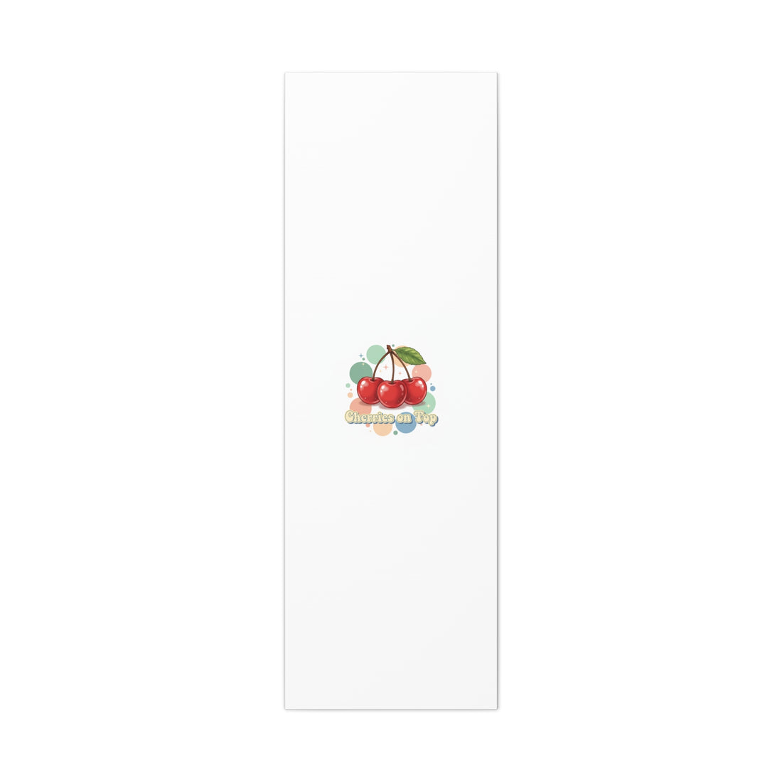 Cherries on Top Canvas | Retro Kawaii Fruit Wall Art
