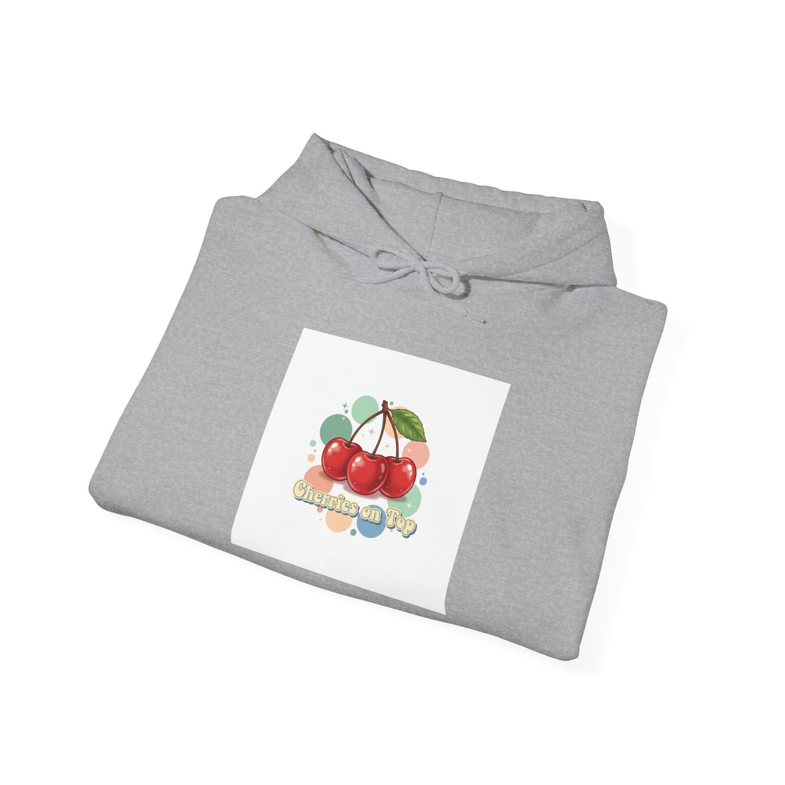 Cherry Cluster Hoodie | vintage cherry design, kawaii fruit graphic