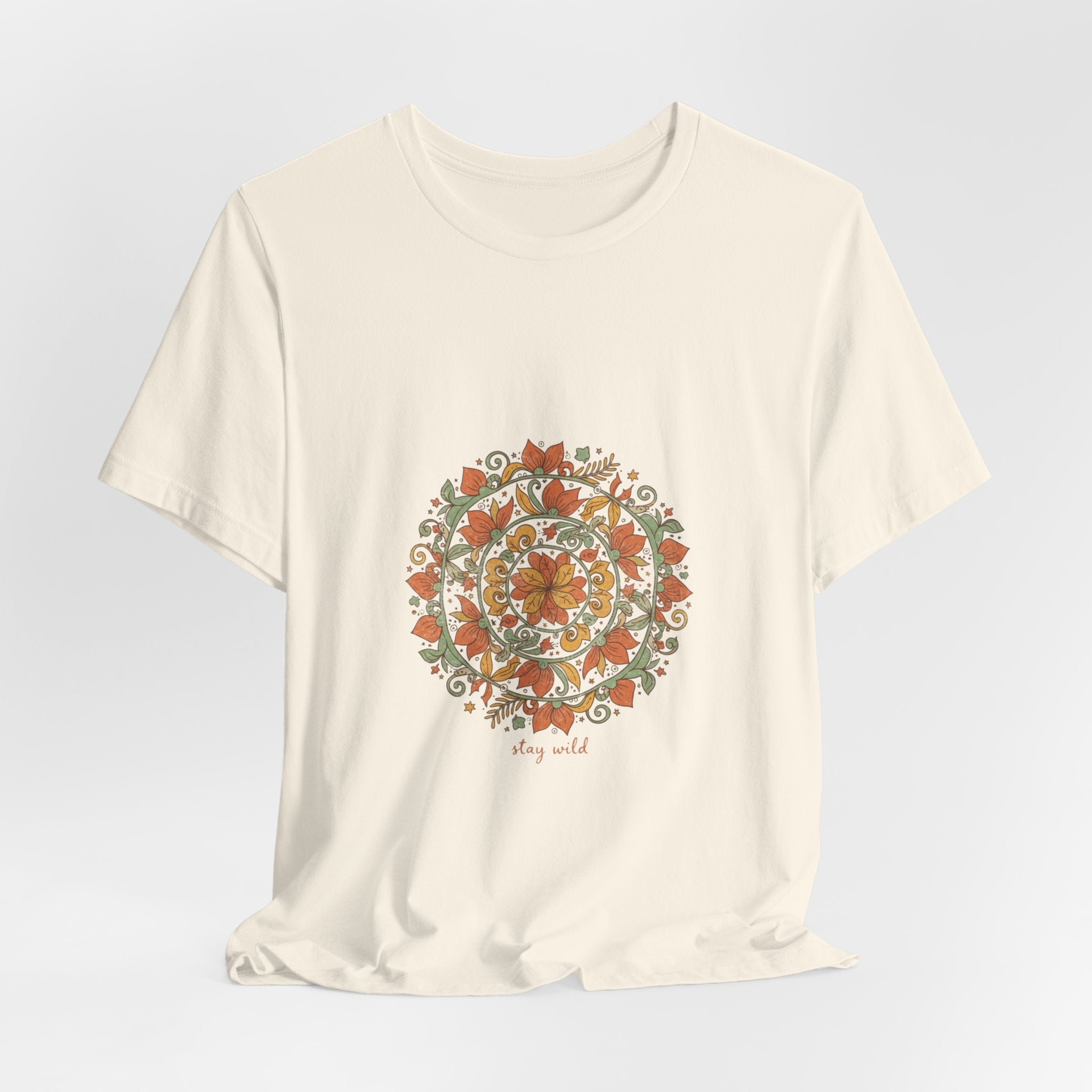 Mandala Paisley Sunburst Tee | Boho tapestry shirt, vintage paisley design