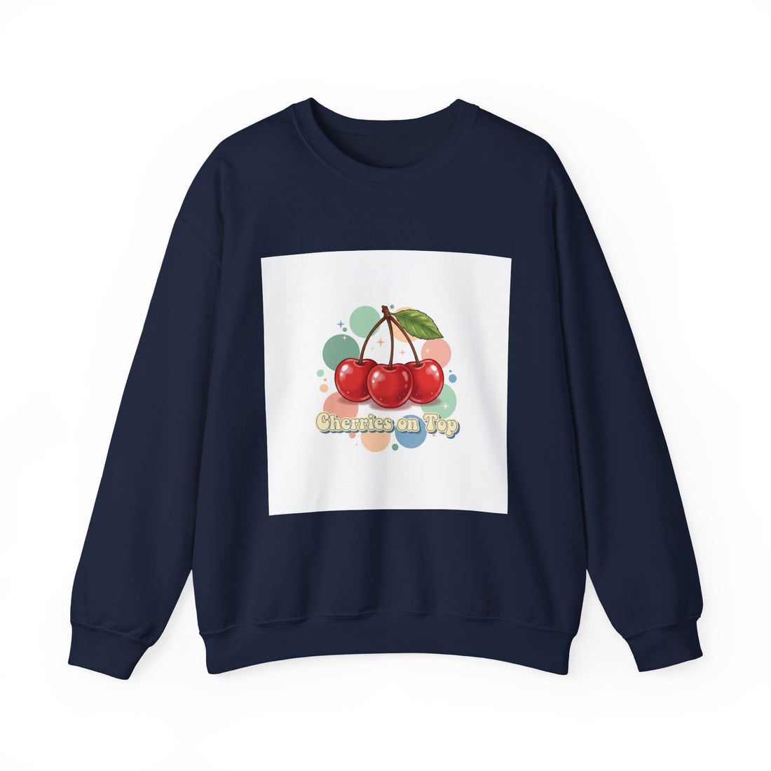 Cherries on Top Sweatshirt | vintage cherry kawaii fruit graphic
