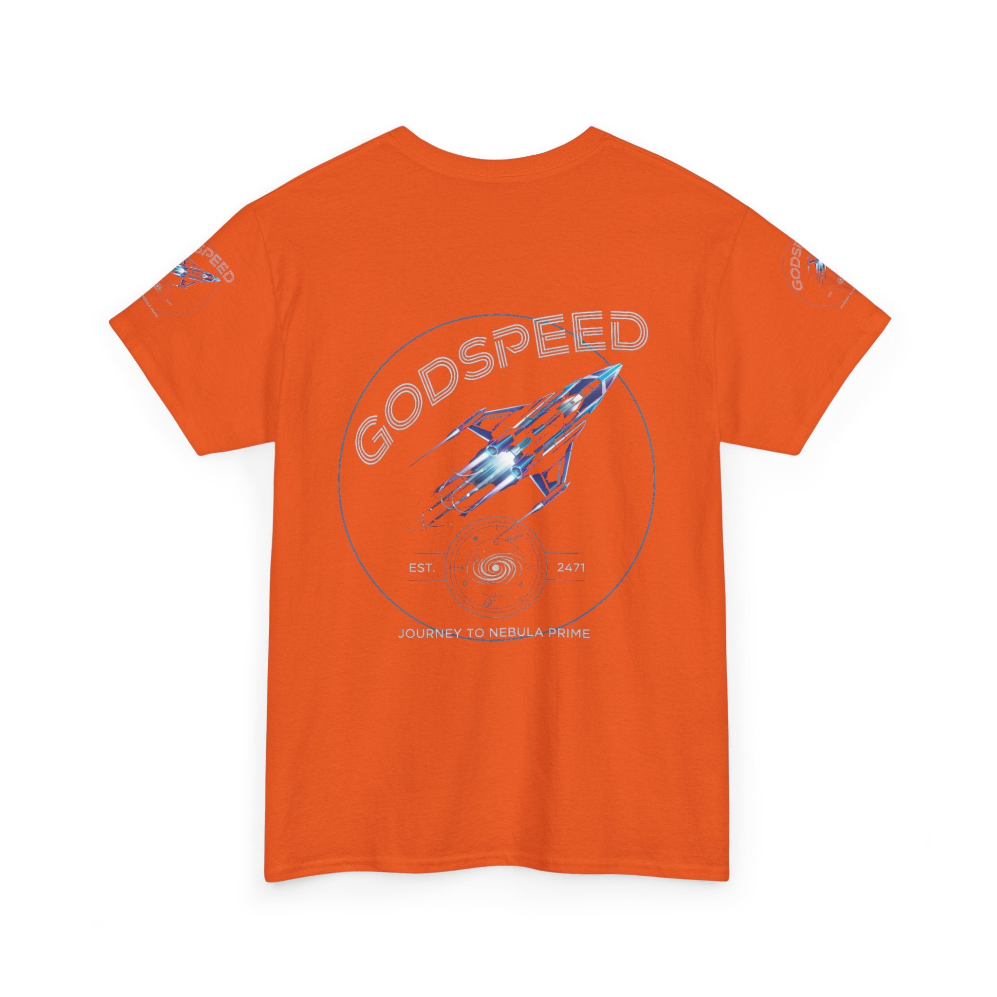 Rocket Space Unisex Tee - Godspeed to the Stars Design - Goat Corp