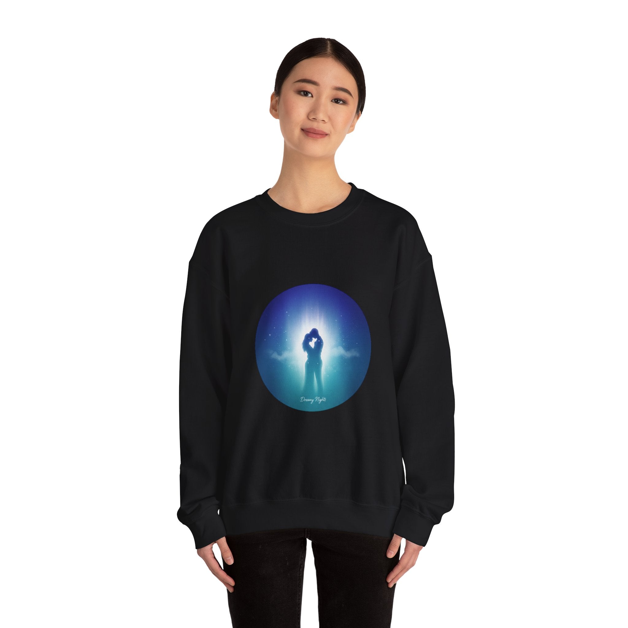 Afterlight Nightscape Crewneck Sweatshirt | luminous, cinematic glow