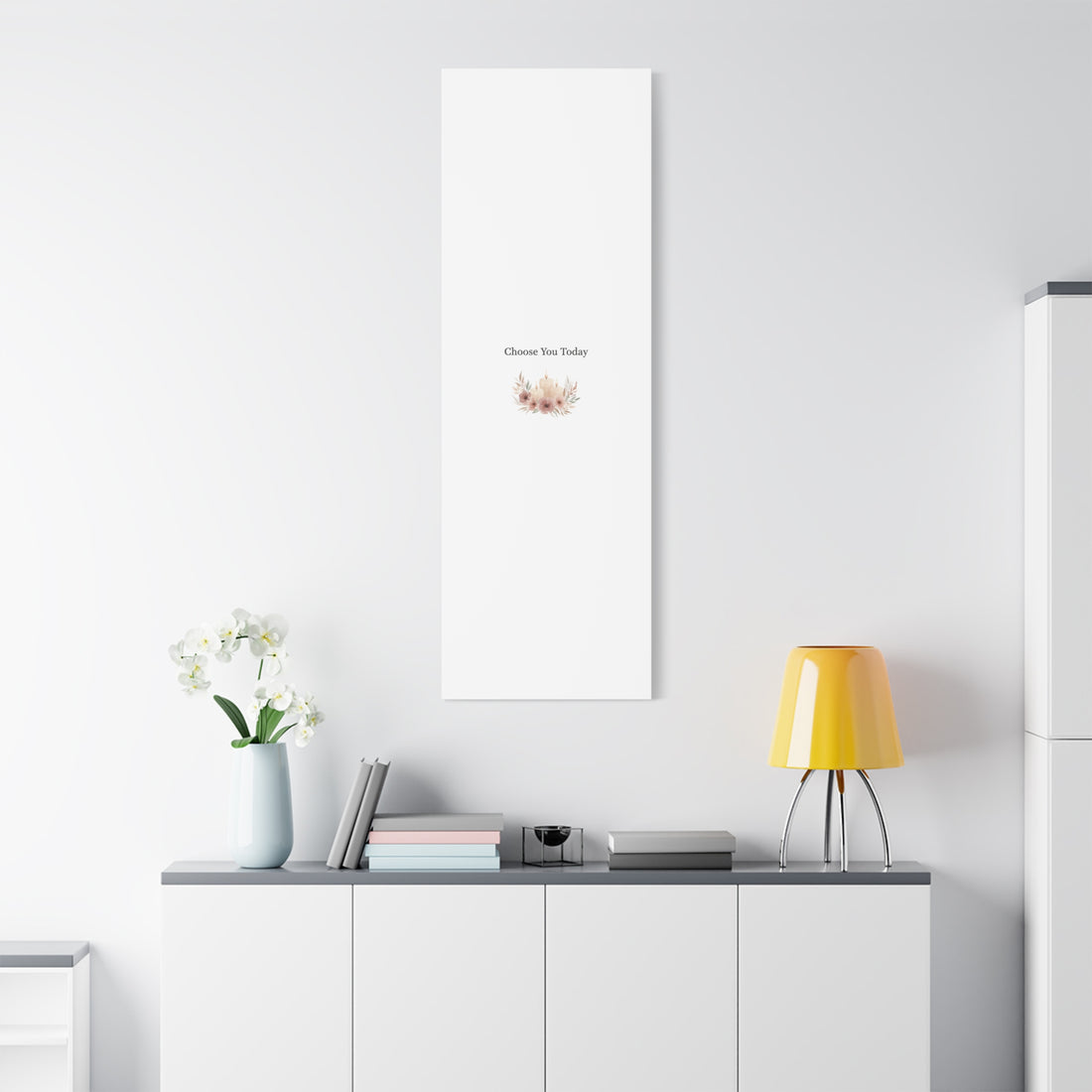 Choose You Today Canvas | Self-Love Valentine, Self Care Wall Art