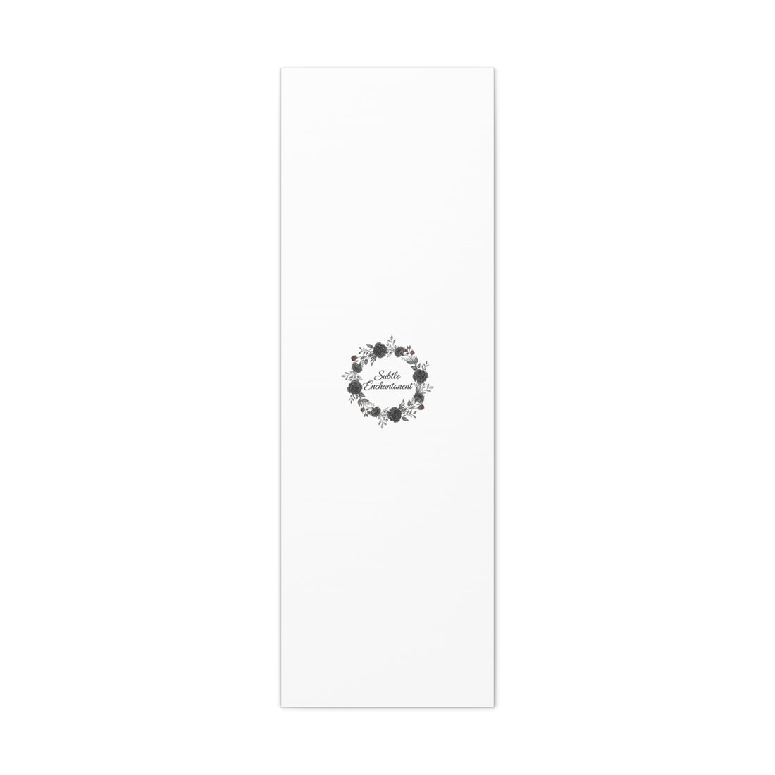 Moon Rose Wreath Canvas, Romantic Gothic Lite, Soft Goth Floral Wall Art