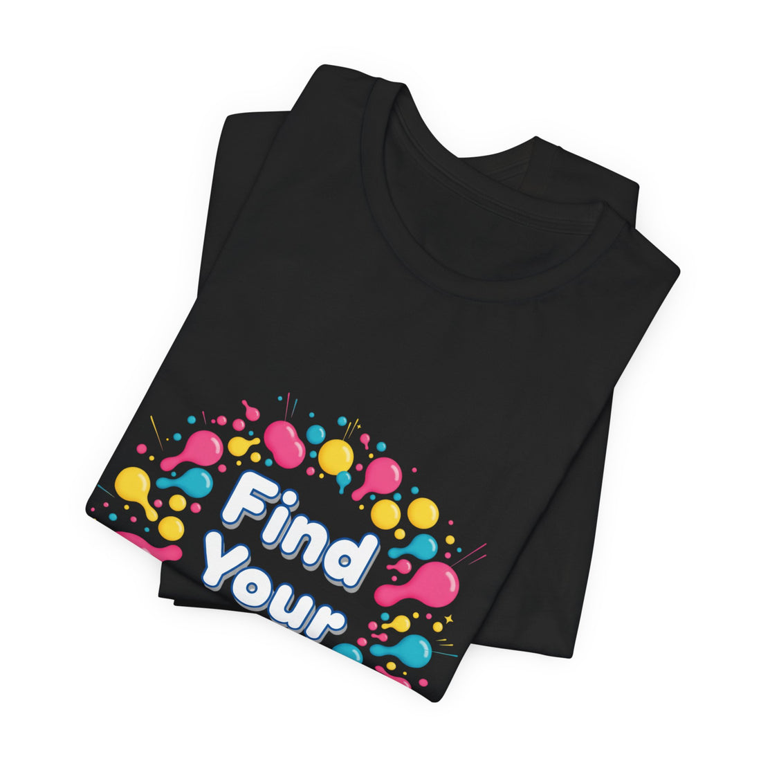Find Your Joy T-Shirt | Dopamine Decor, Neon Gradient Squiggle Art