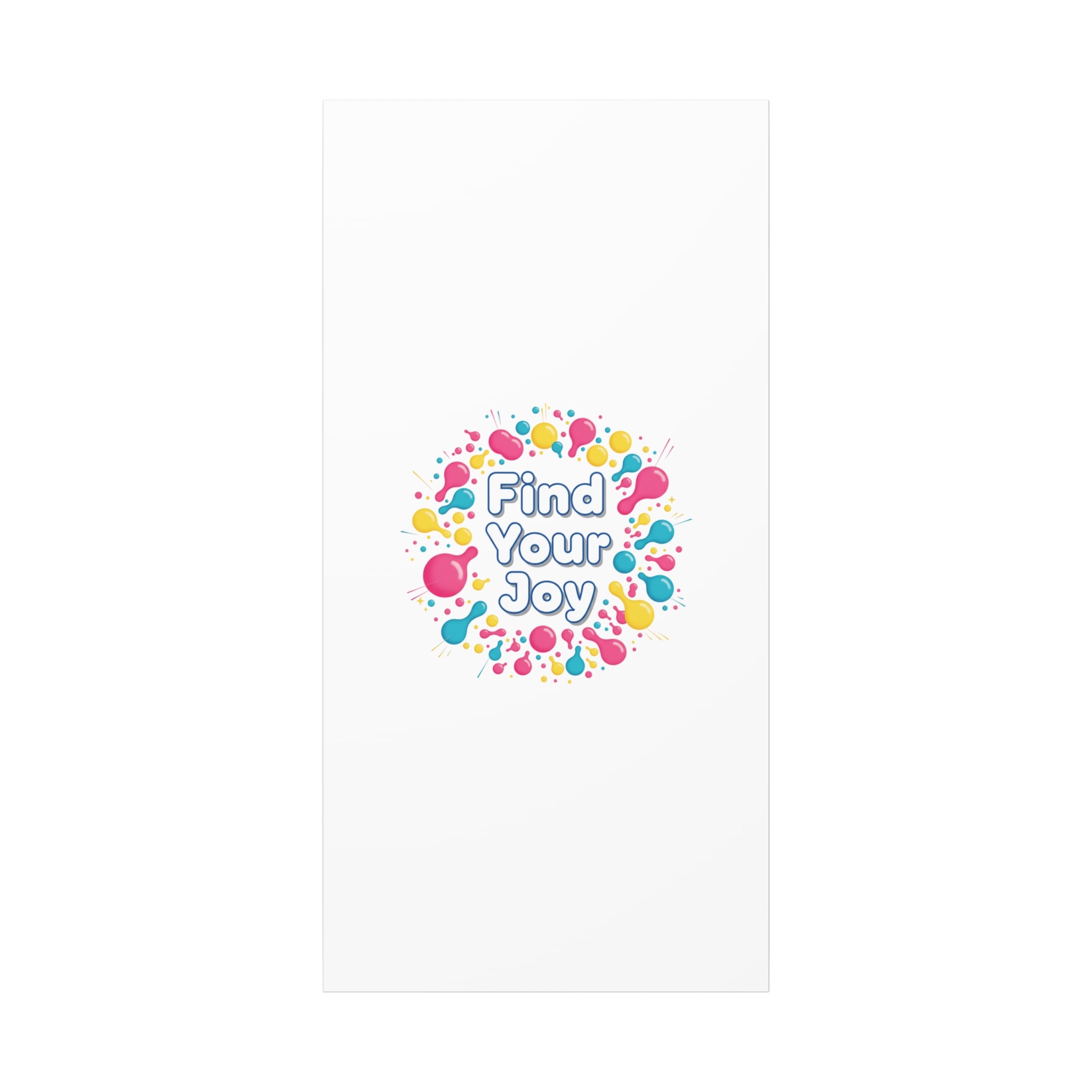 Find Your Joy Canvas | Dopamine Decor, Neon Gradient Squiggle Art