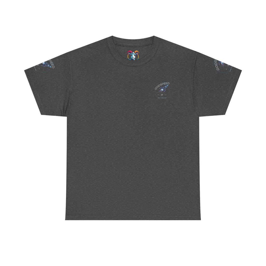 Rocket Space Unisex Tee - Godspeed to the Stars Design - Goat Corp