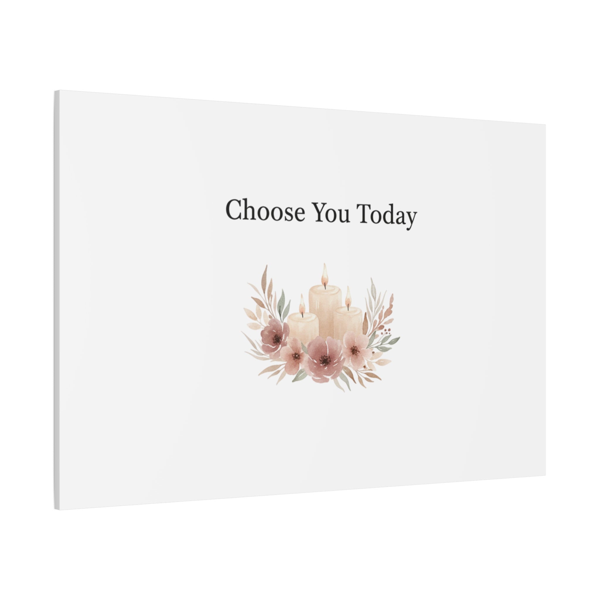 Choose You Today Canvas | Self-Love Valentine, Self Care Wall Art