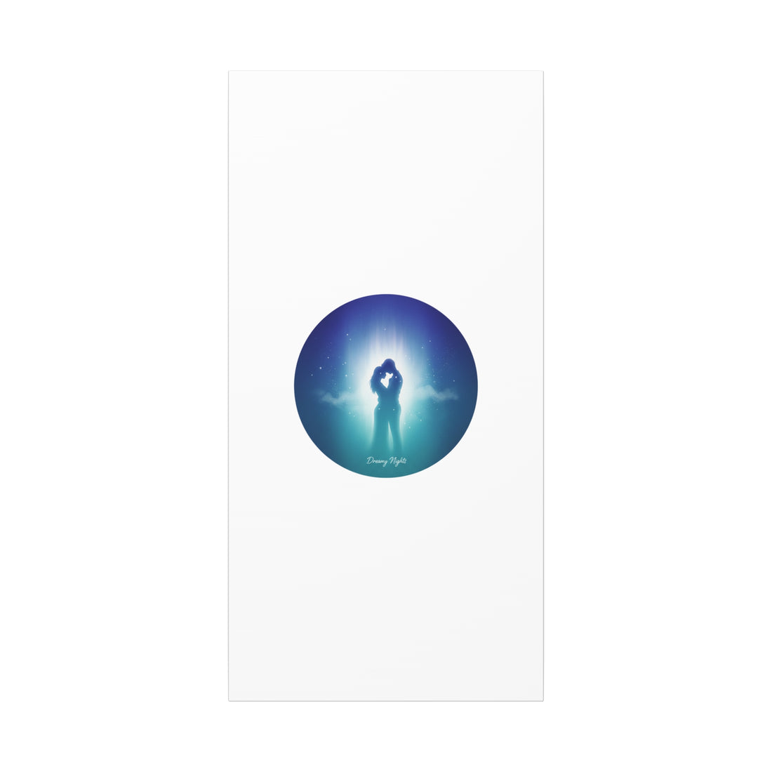 Dreamy Nightscape Canvas | Afterlight Atmospheric Print, Luminous Night Bloom