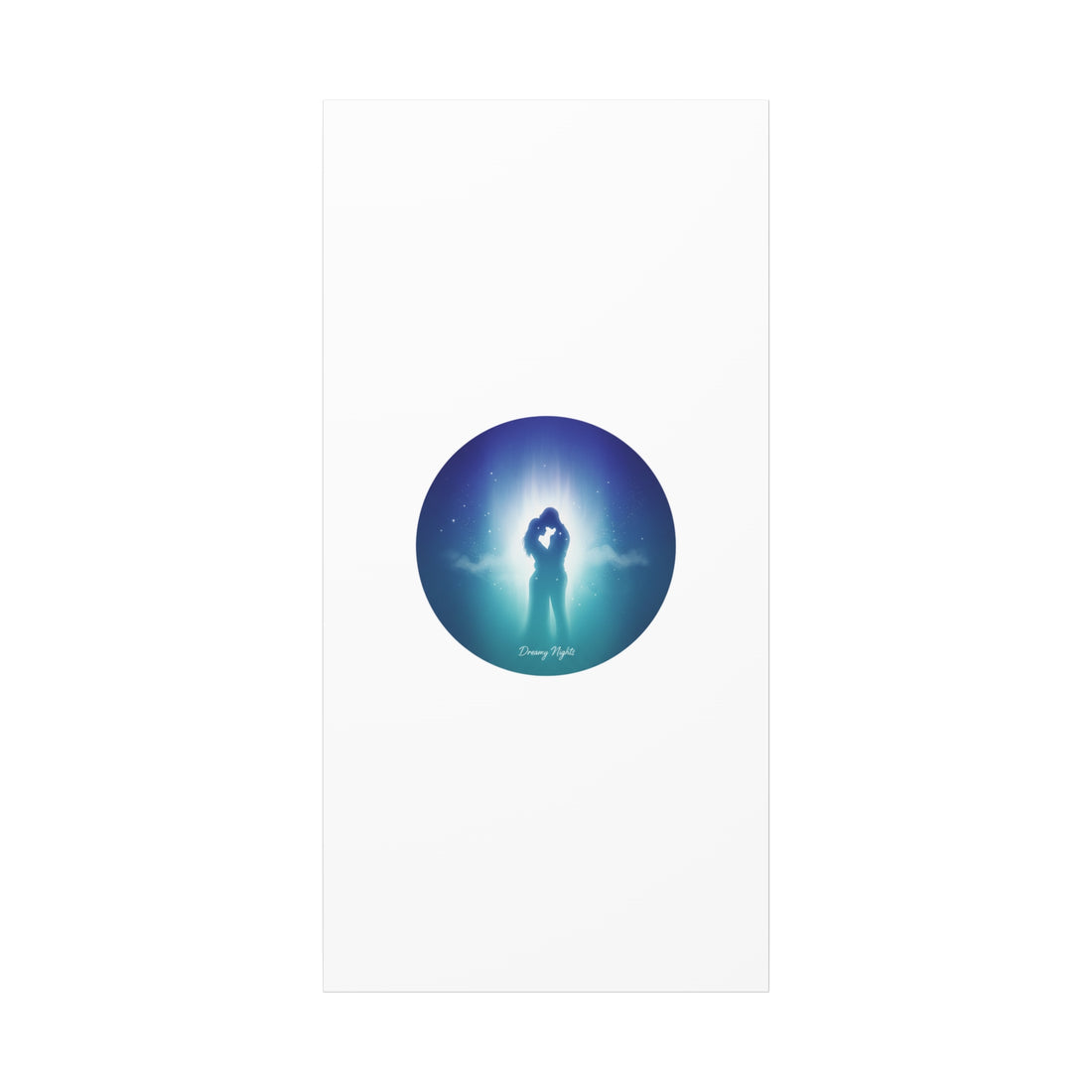 Dreamy Nightscape Canvas | Afterlight Atmospheric Print, Luminous Night Bloom