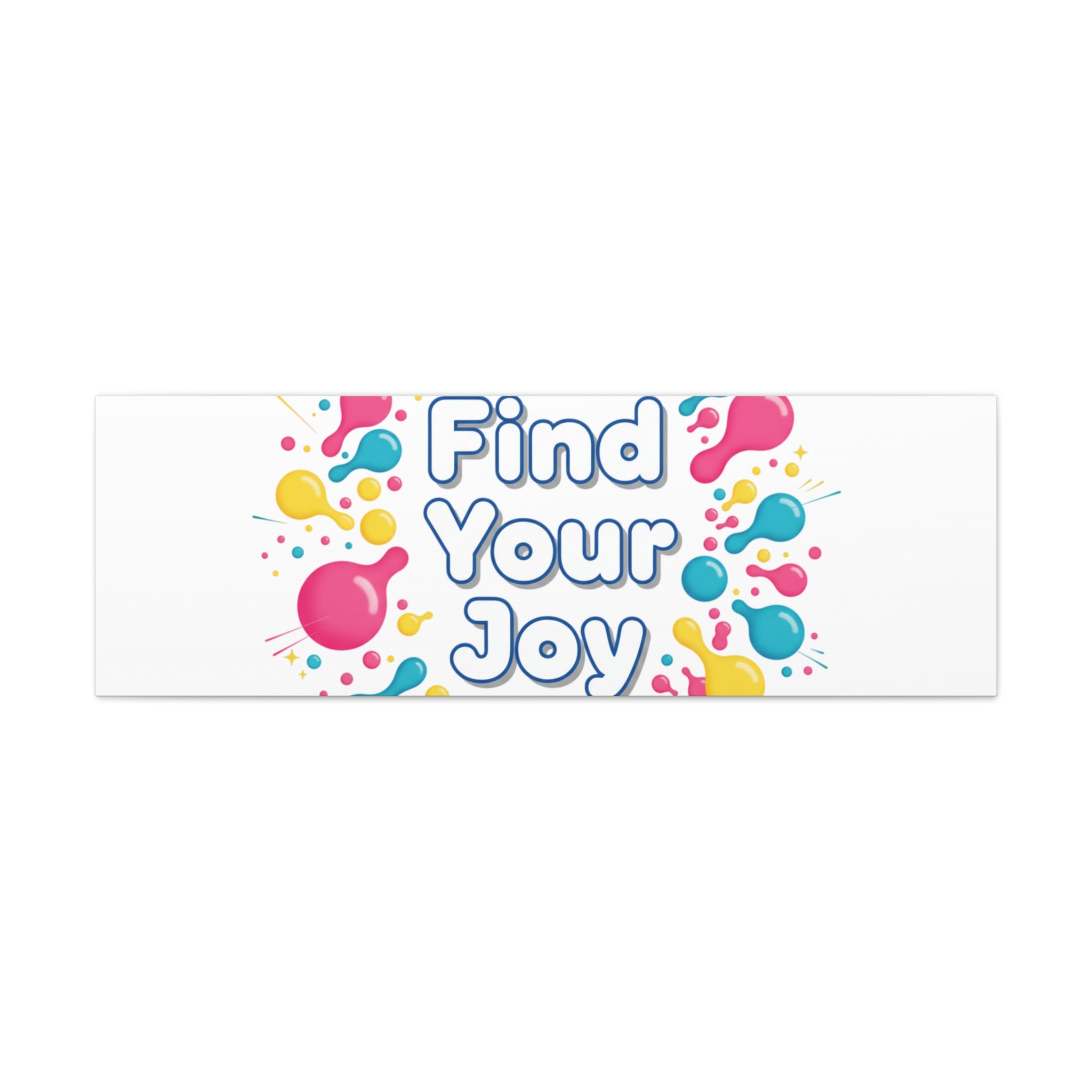 Find Your Joy Canvas | Dopamine Decor, Neon Gradient Squiggle Art