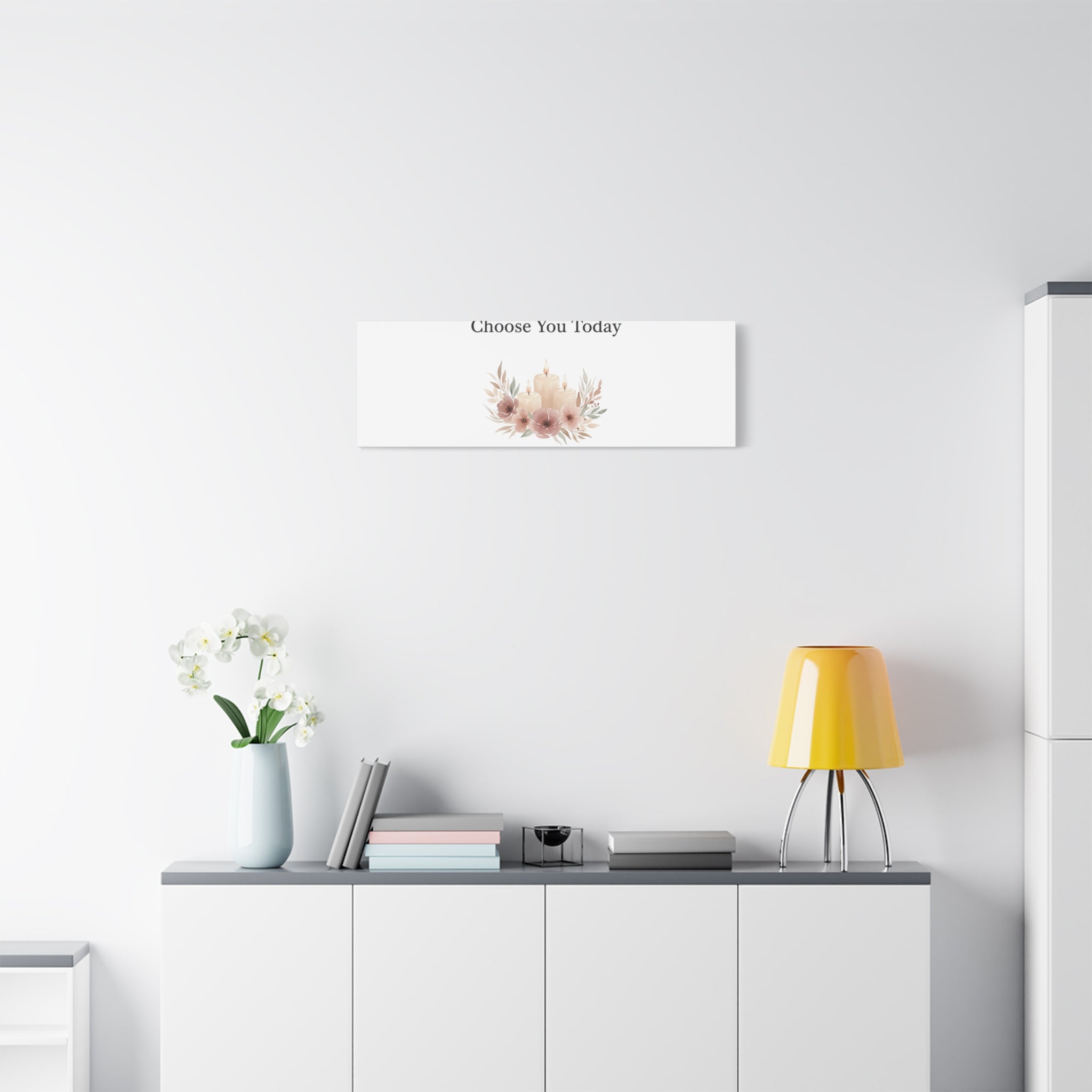 Choose You Today Canvas | Self-Love Valentine, Self Care Wall Art