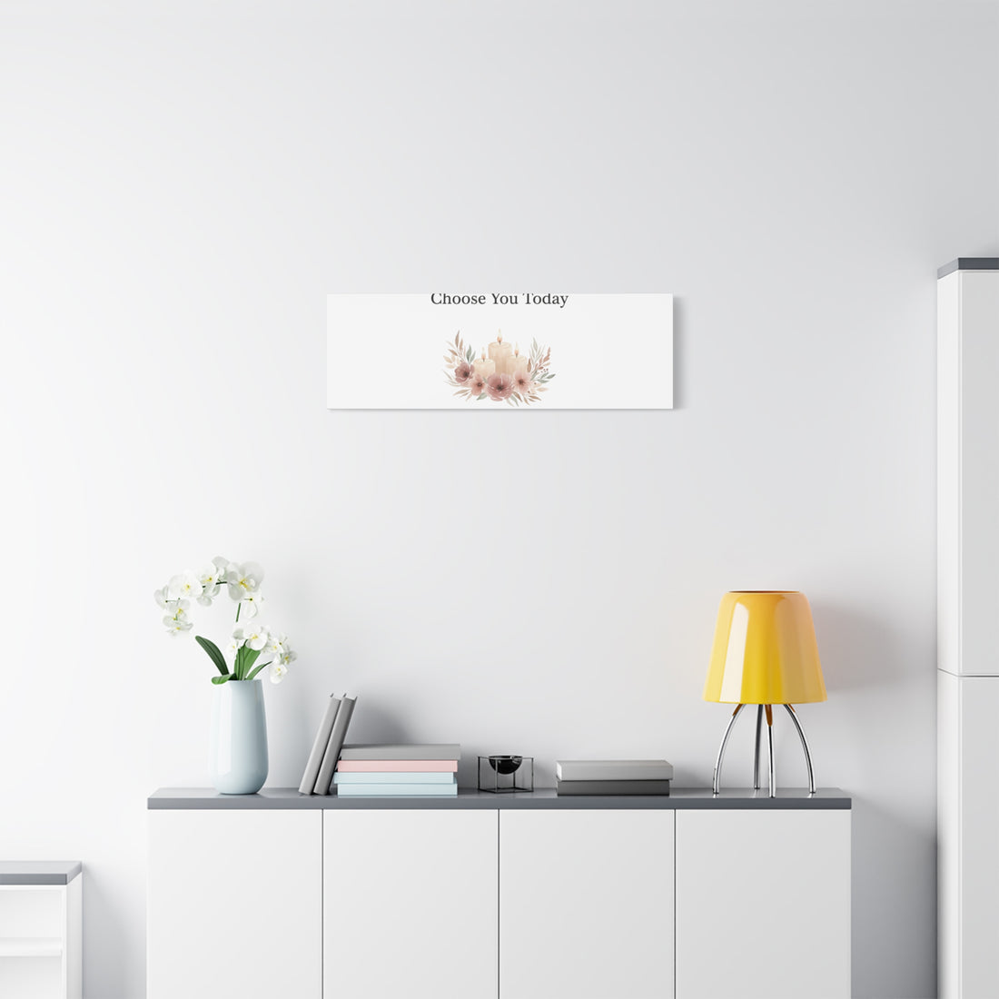 Choose You Today Canvas | Self-Love Valentine, Self Care Wall Art