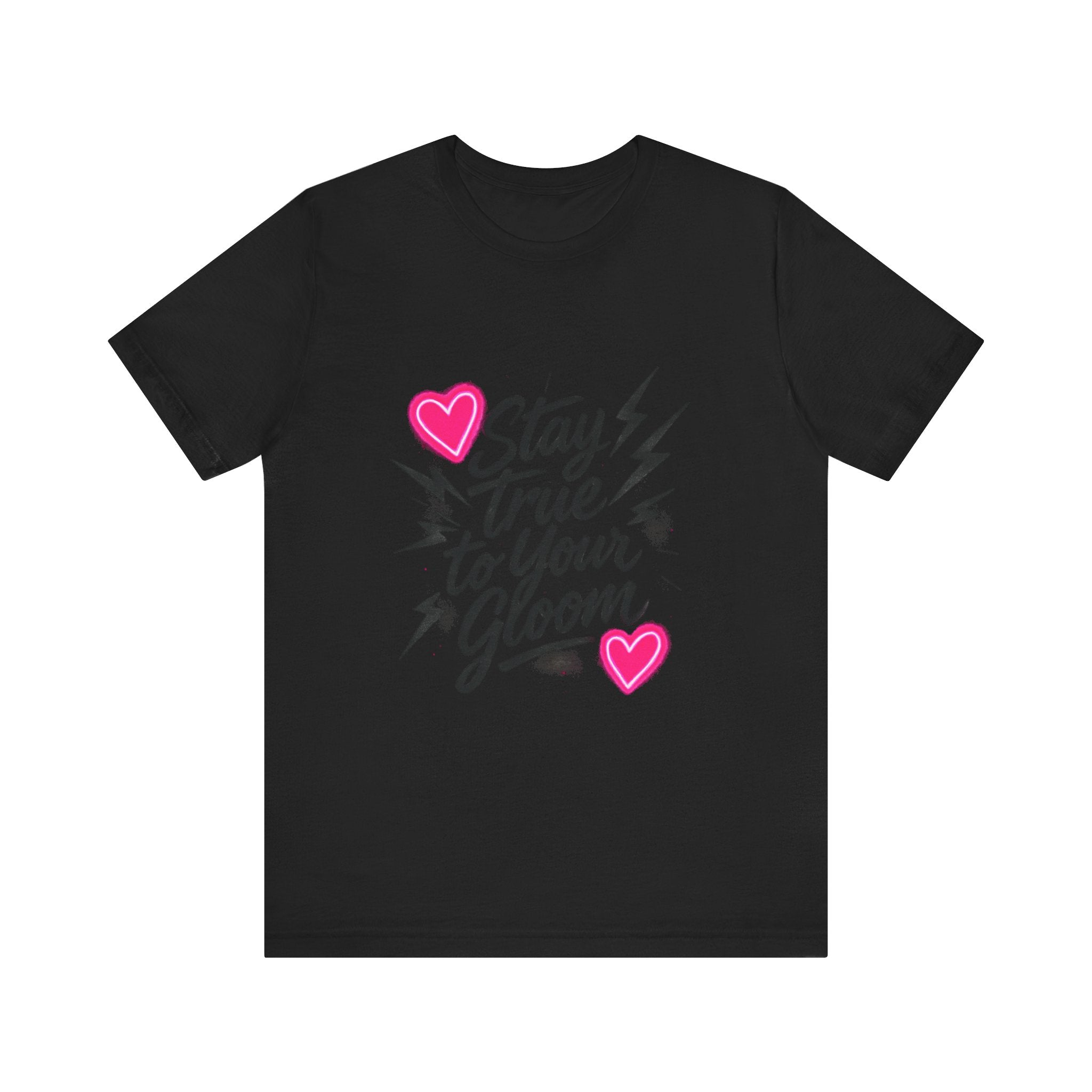 Stay True To Your Gloom T-Shirt — Heart & Lightning Retro Graphic Tee