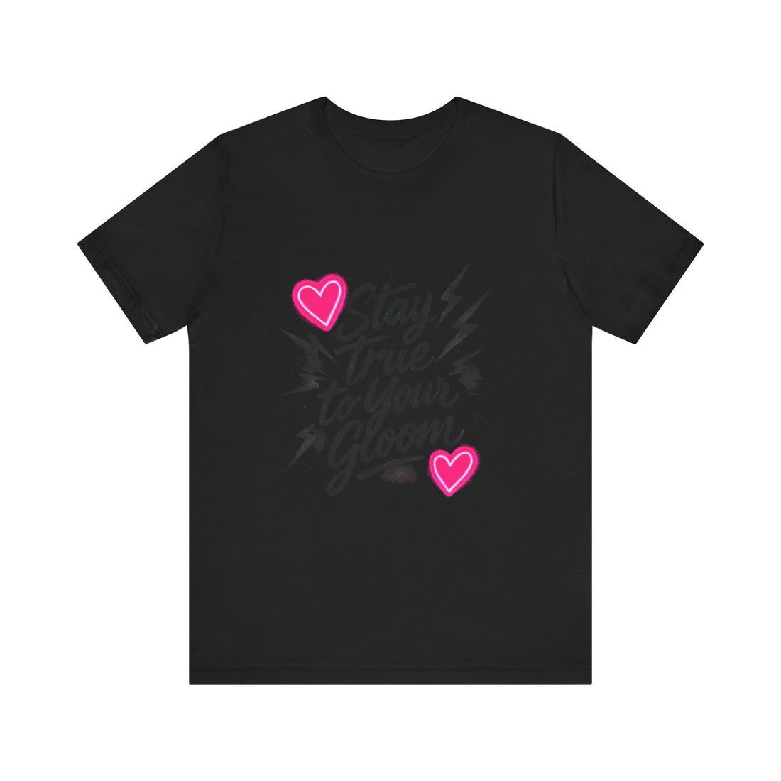 Stay True To Your Gloom T-Shirt — Heart & Lightning Retro Graphic Tee