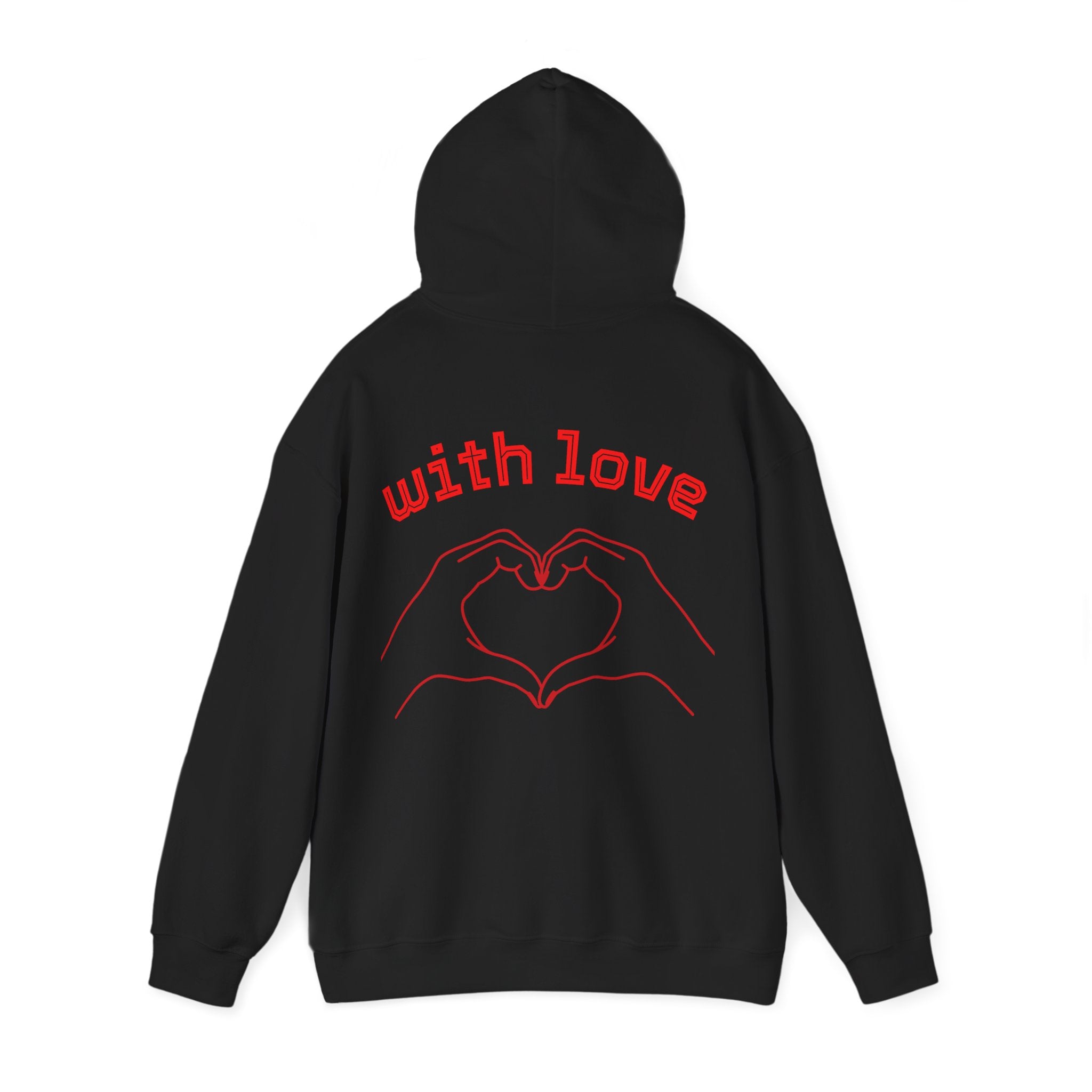 Heartfelt Love Hoodie, Unisex Hooded Sweatshirt for Couples, Valentine's Day Gift, Cozy Love Wear, Cute Friendship Sweatshirt - Goat Corp