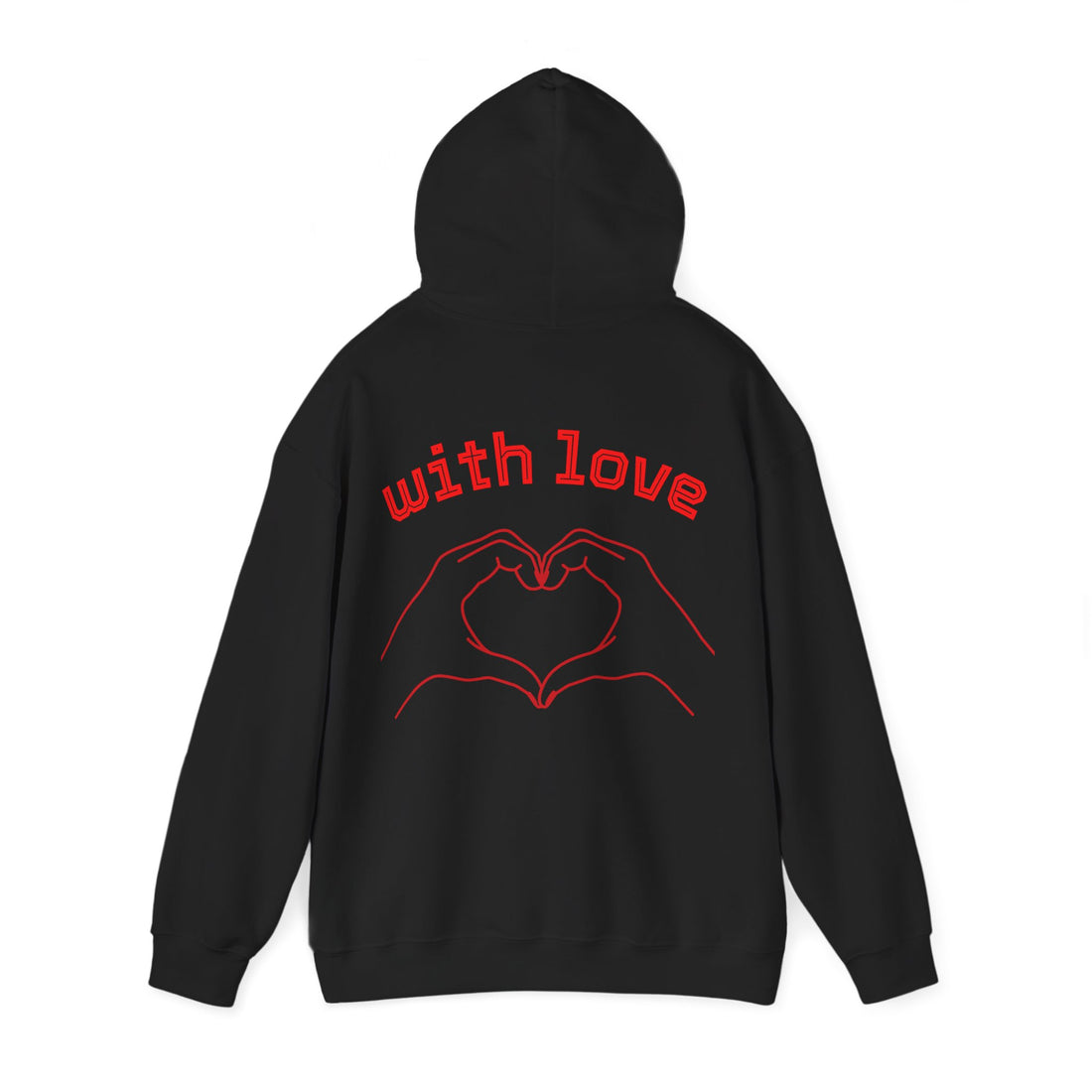 Heartfelt Love Hoodie, Unisex Hooded Sweatshirt for Couples, Valentine's Day Gift, Cozy Love Wear, Cute Friendship Sweatshirt - Goat Corp