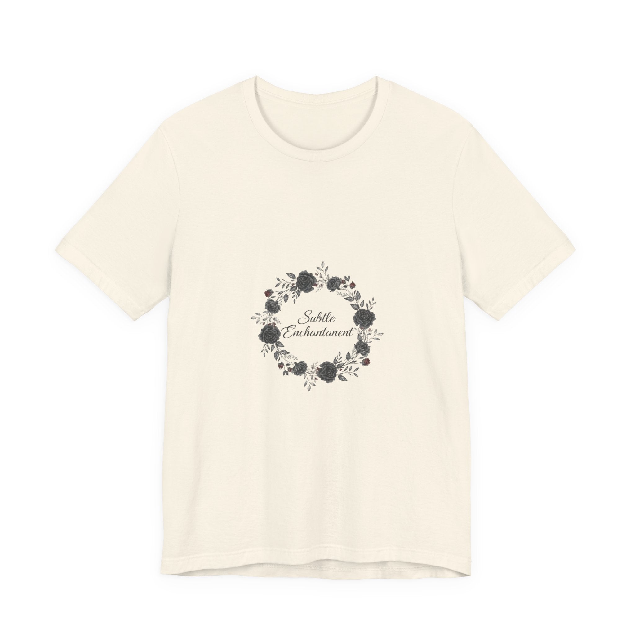 Moon Rose Wreath Tee | gothic floral tee, dark romance shirt