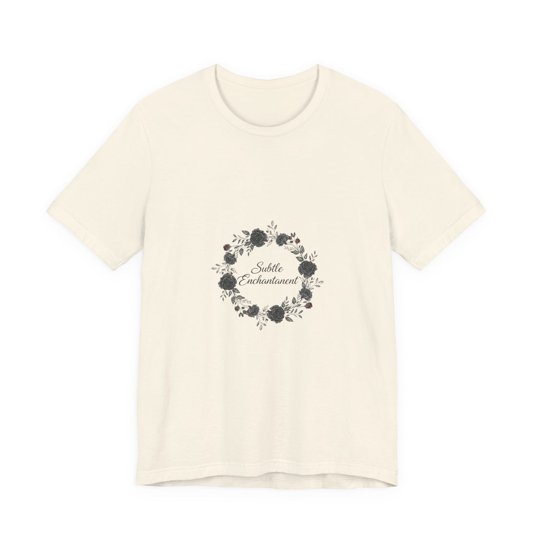 Moon Rose Wreath Tee | gothic floral tee, dark romance shirt