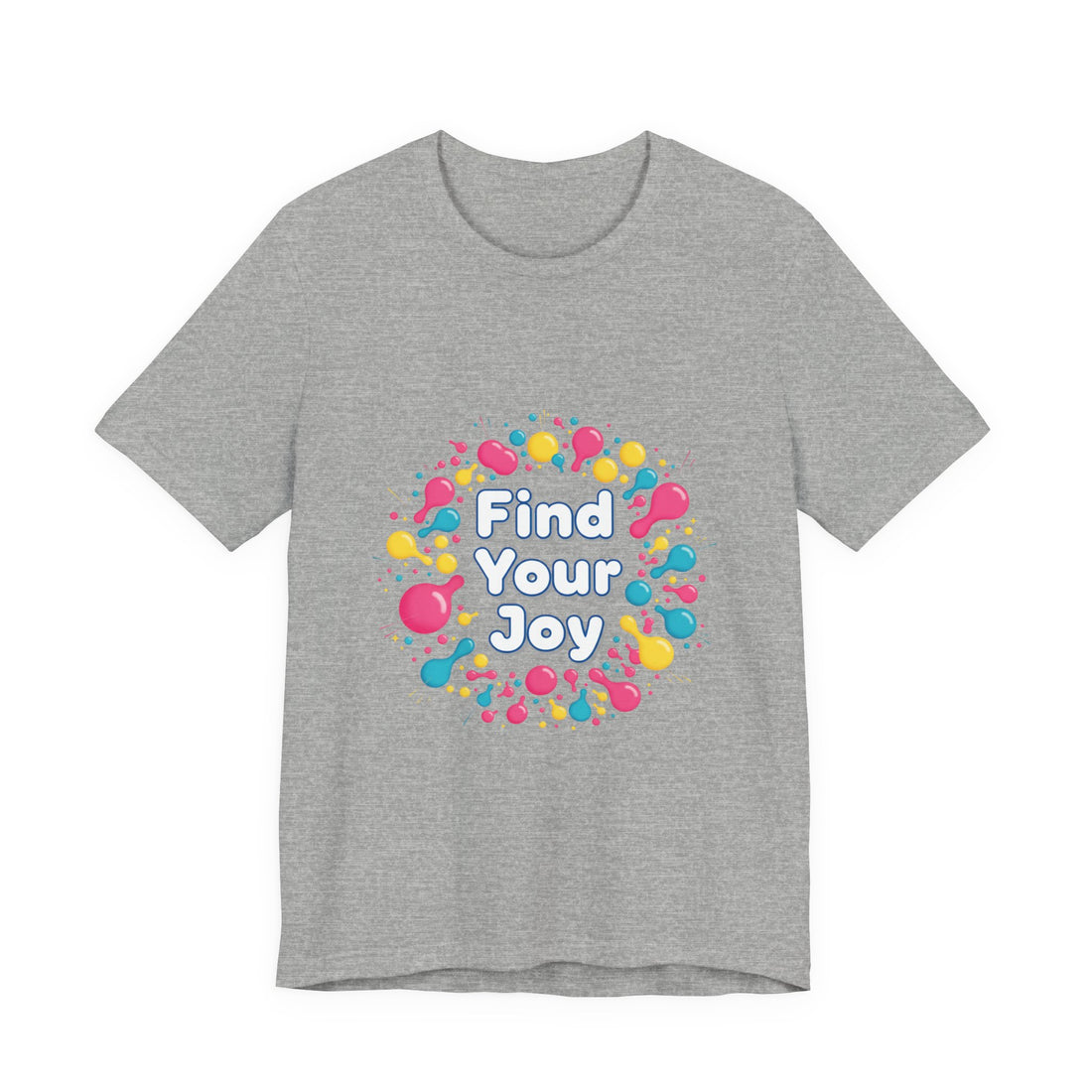Find Your Joy T-Shirt | Dopamine Decor, Neon Gradient Squiggle Art