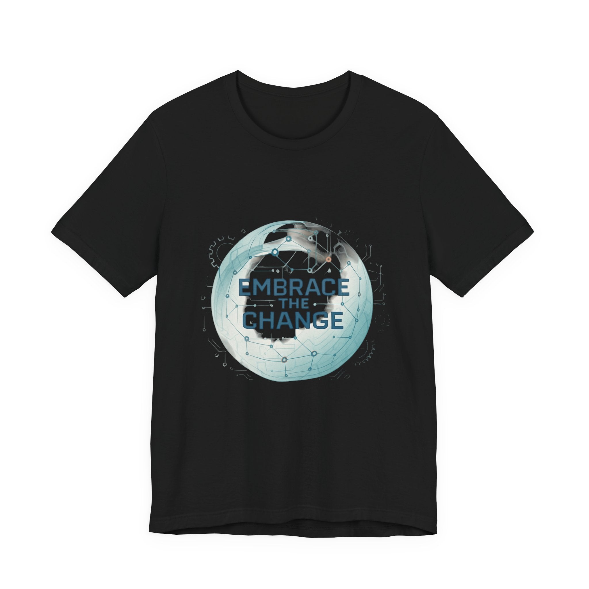 Embrace the Change Tee — Inspirational Globe Graphic T-Shirt