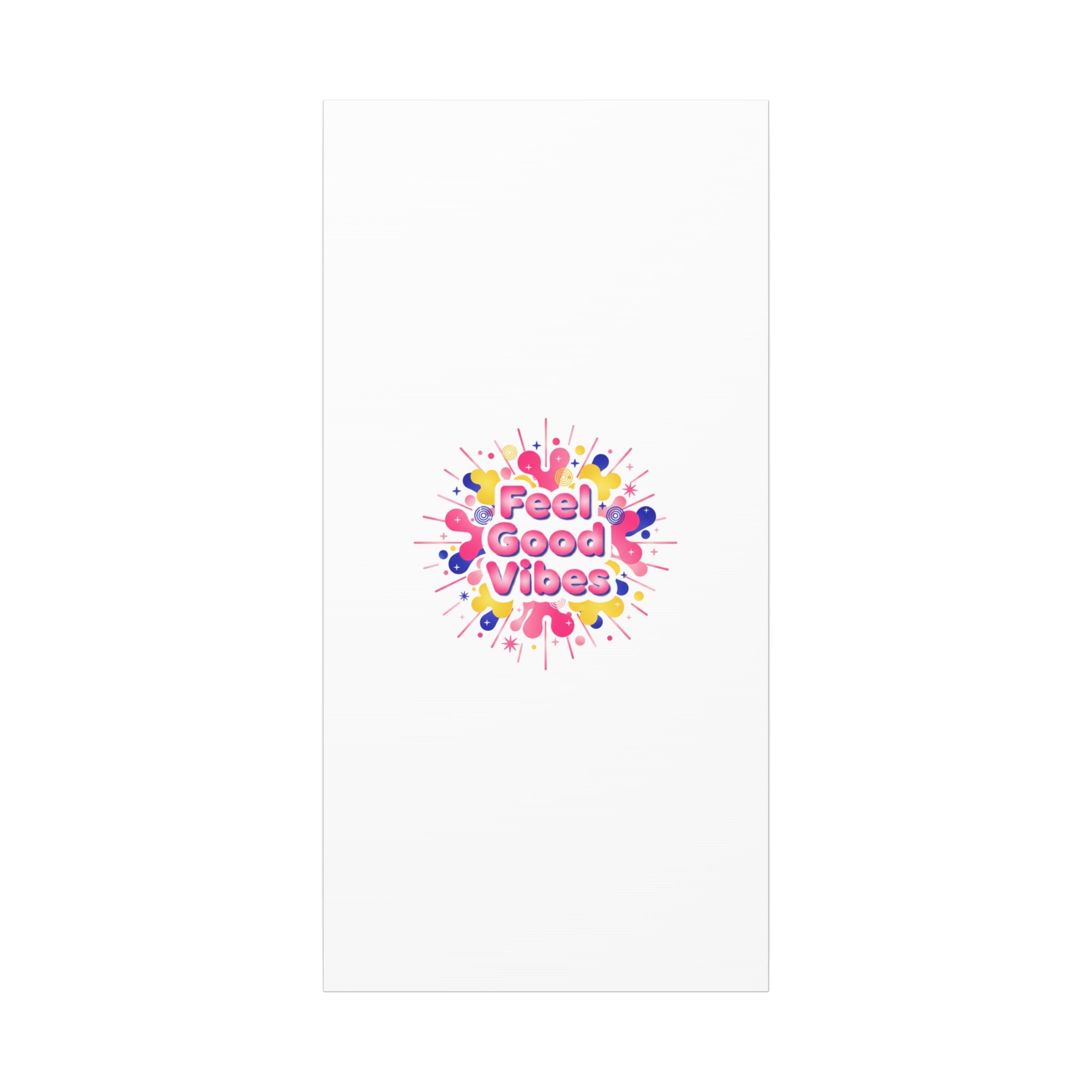 Feel Good Vibes Canvas | Dopamine Decor, Neon Gradient Squishy Art
