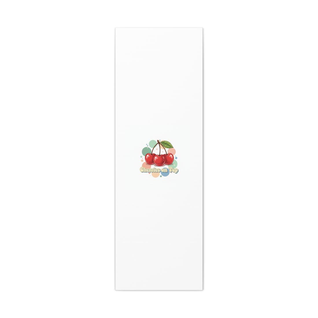 Cherries on Top Canvas | Retro Kawaii Fruit Wall Art