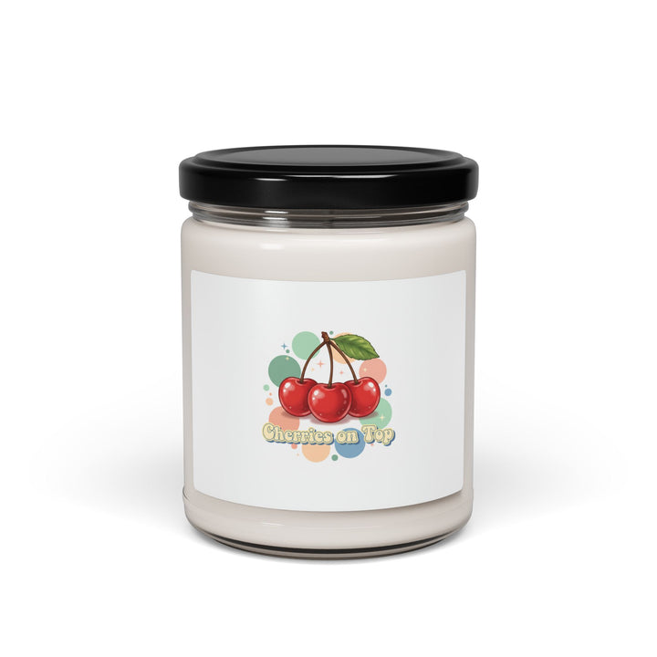 Cherry Design Soy Candle | Retro Kawaii Fruit Motif