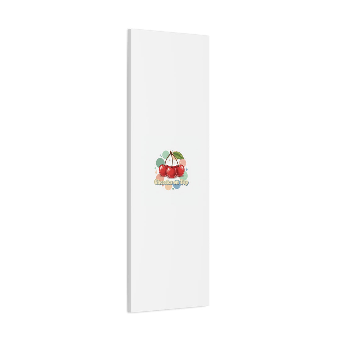 Cherries on Top Canvas | Retro Kawaii Fruit Wall Art