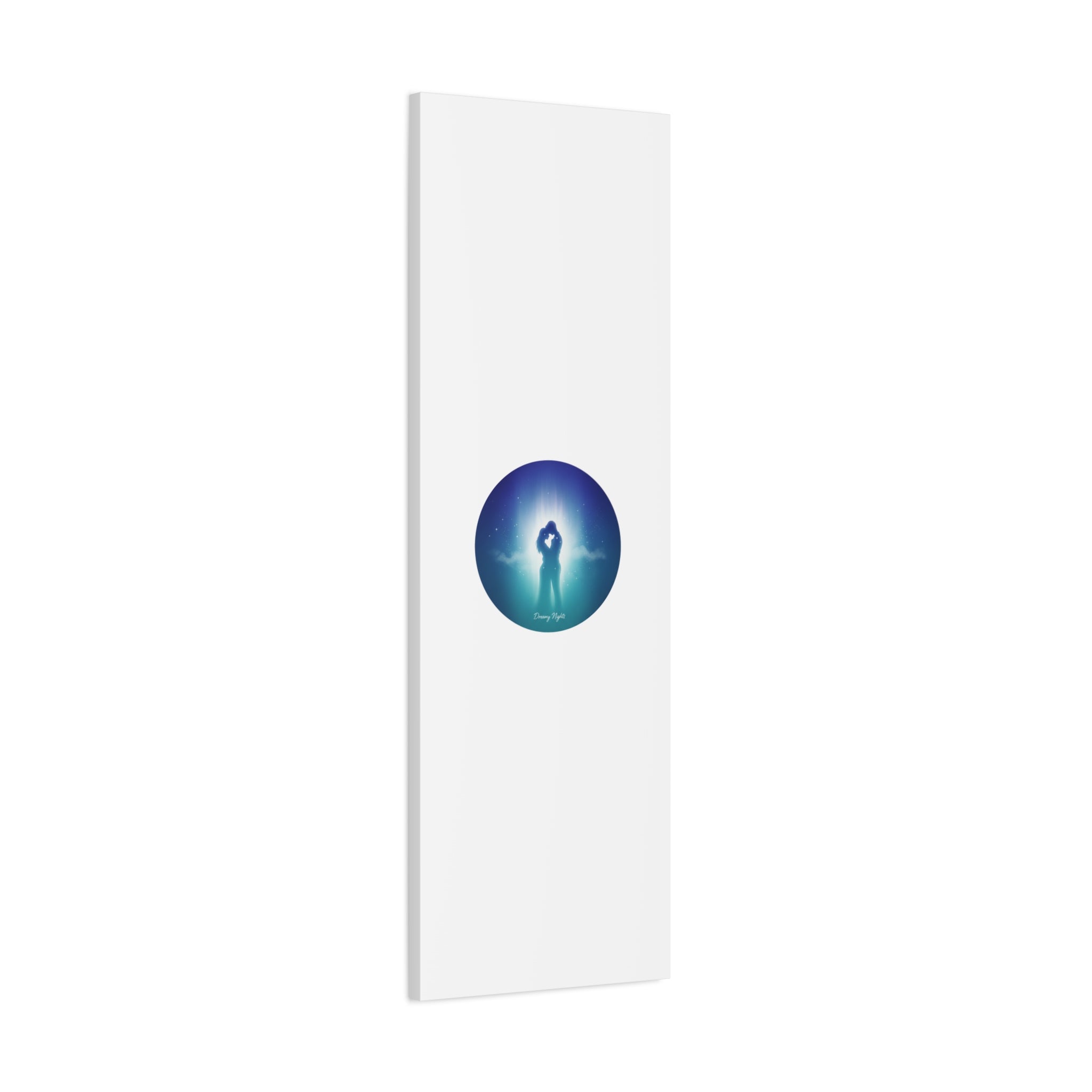 Dreamy Nightscape Canvas | Afterlight Atmospheric Print, Luminous Night Bloom