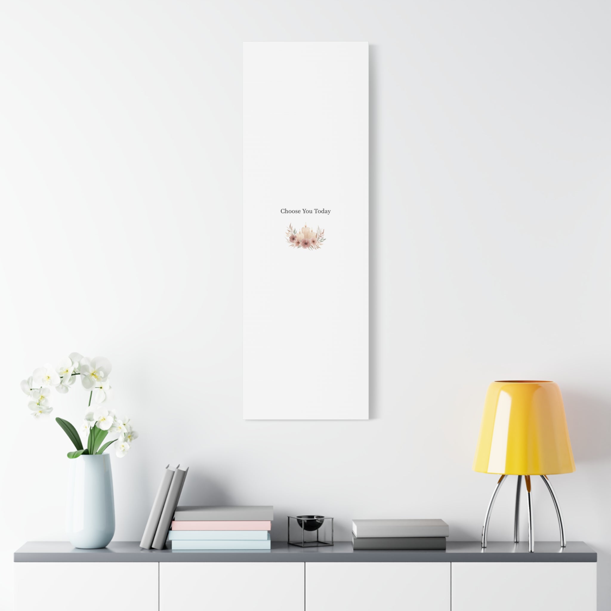 Choose You Today Canvas | Self-Love Valentine, Self Care Wall Art