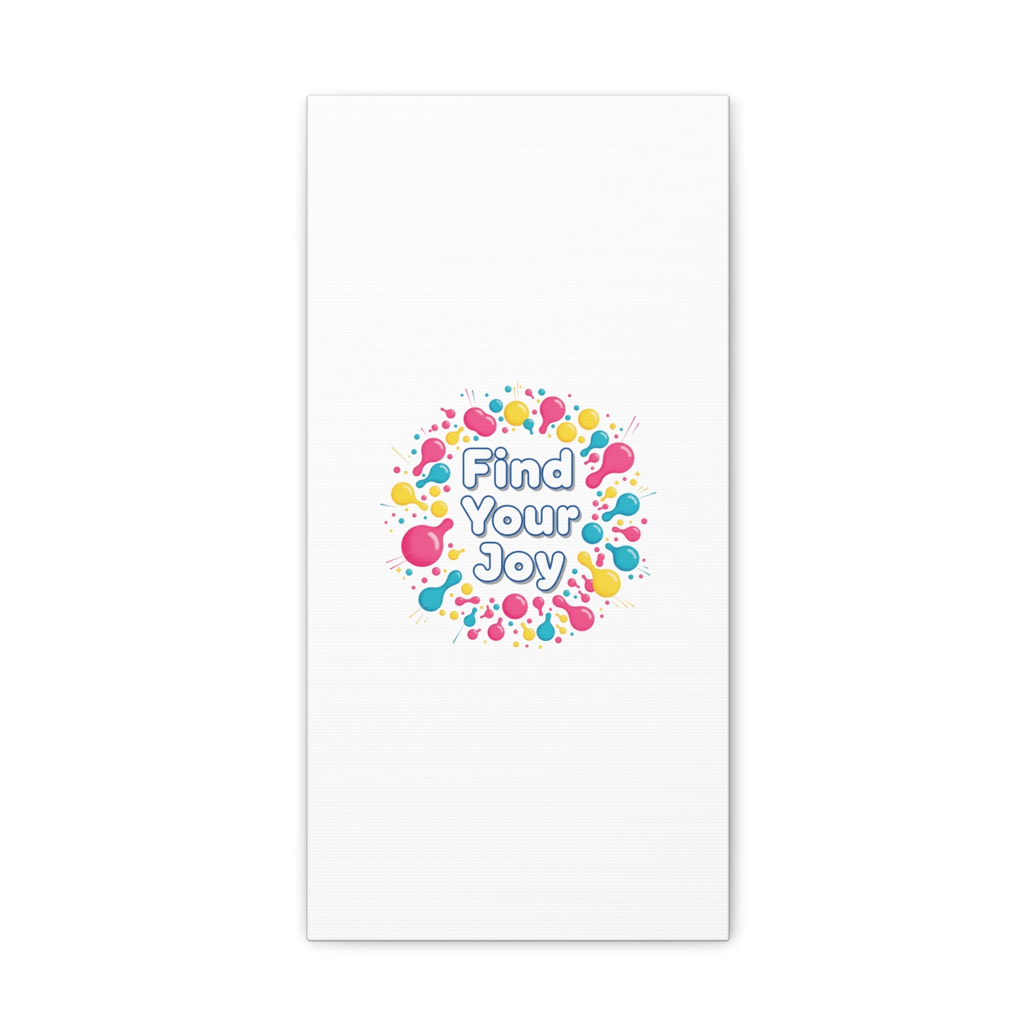 Find Your Joy Canvas | Dopamine Decor, Neon Gradient Squiggle Art